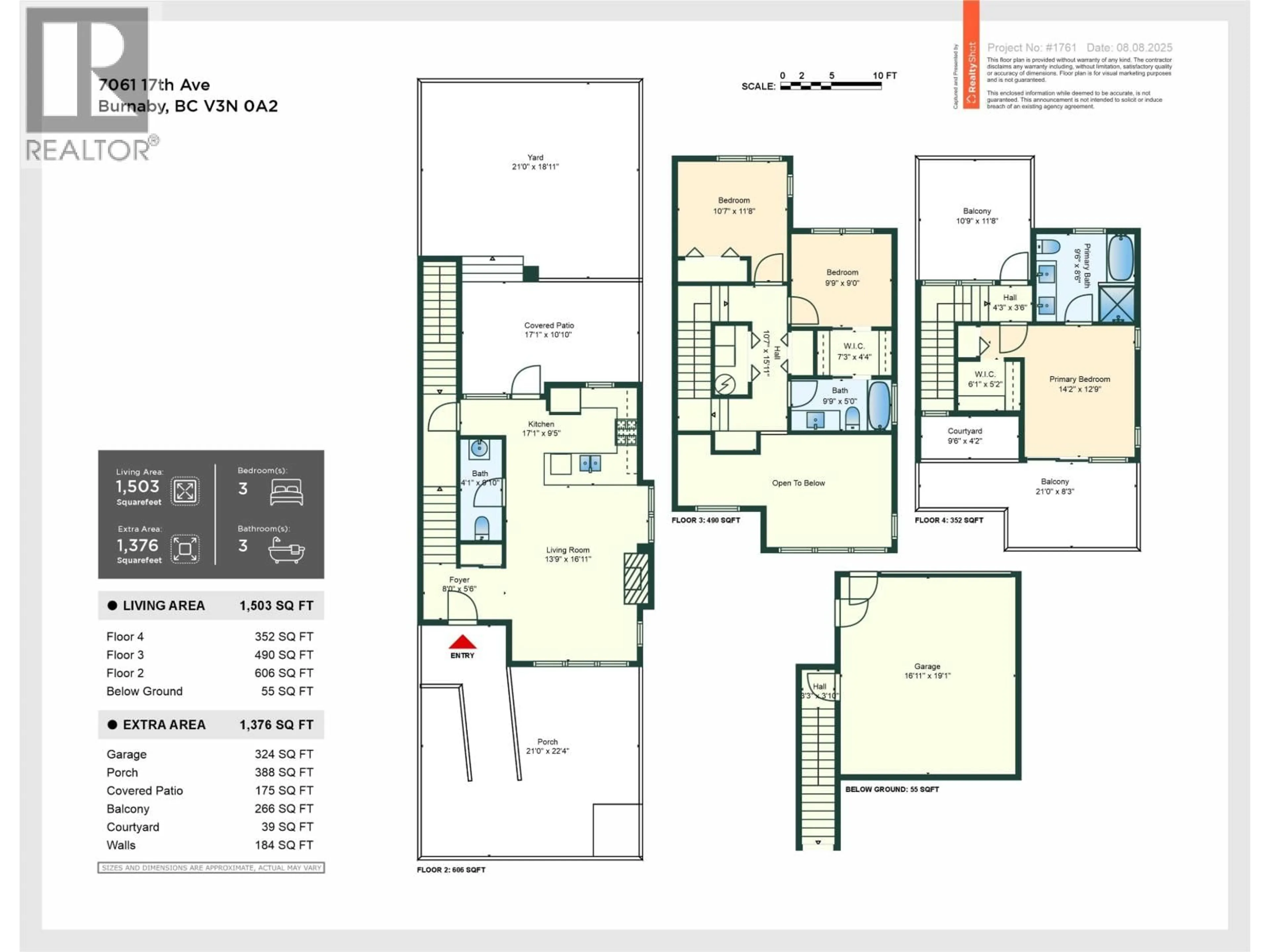 Floor plan for 7061 17TH AVENUE, Burnaby British Columbia V3N1K6