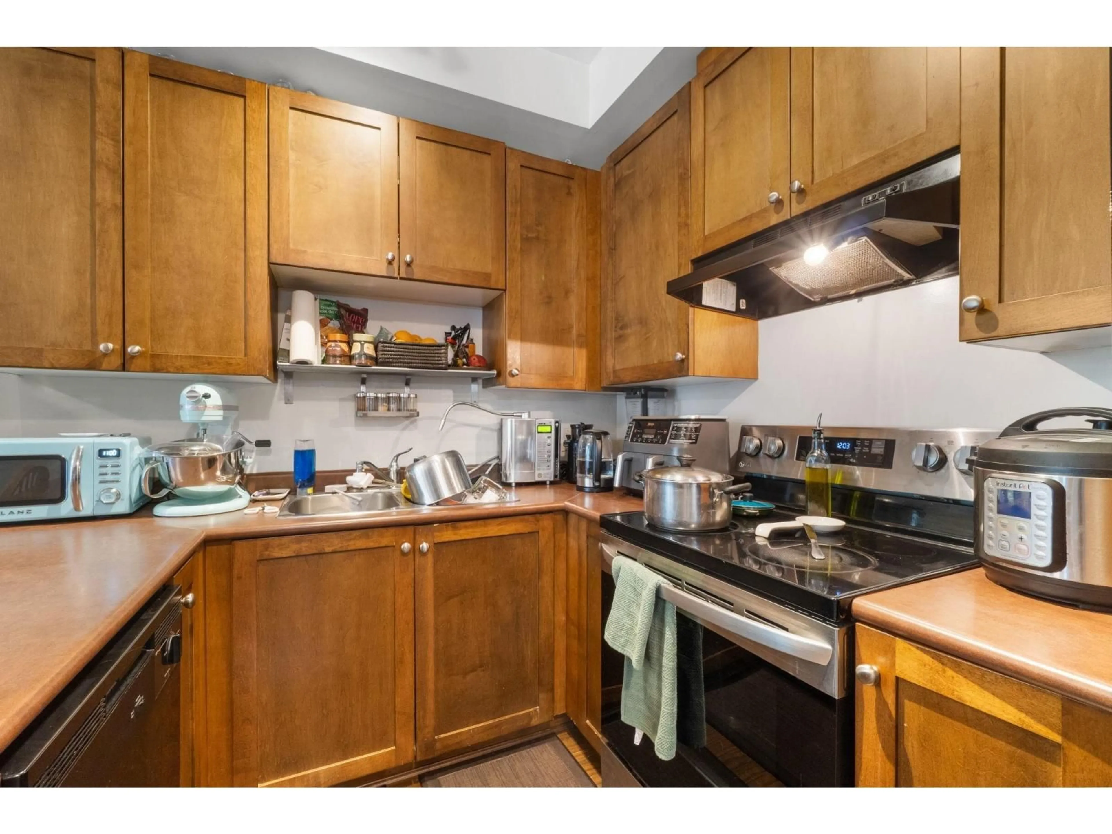 Standard kitchen, wood/laminate floor for 205 - 13277 108TH, Surrey British Columbia V3T0A9