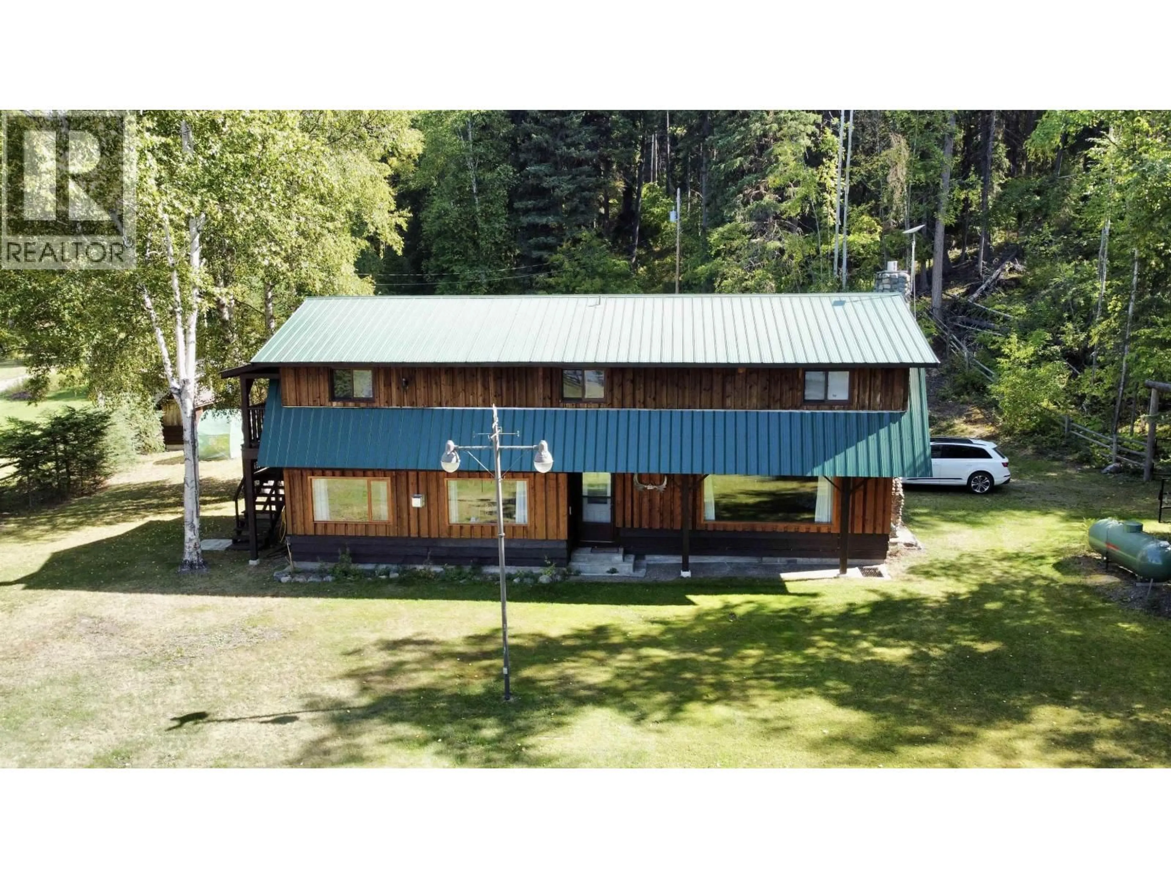 A pic from outside/outdoor area/front of a property/back of a property/a pic from drone, building for 3662 HIGGINS ROAD, Canim Lake British Columbia V0K1J0