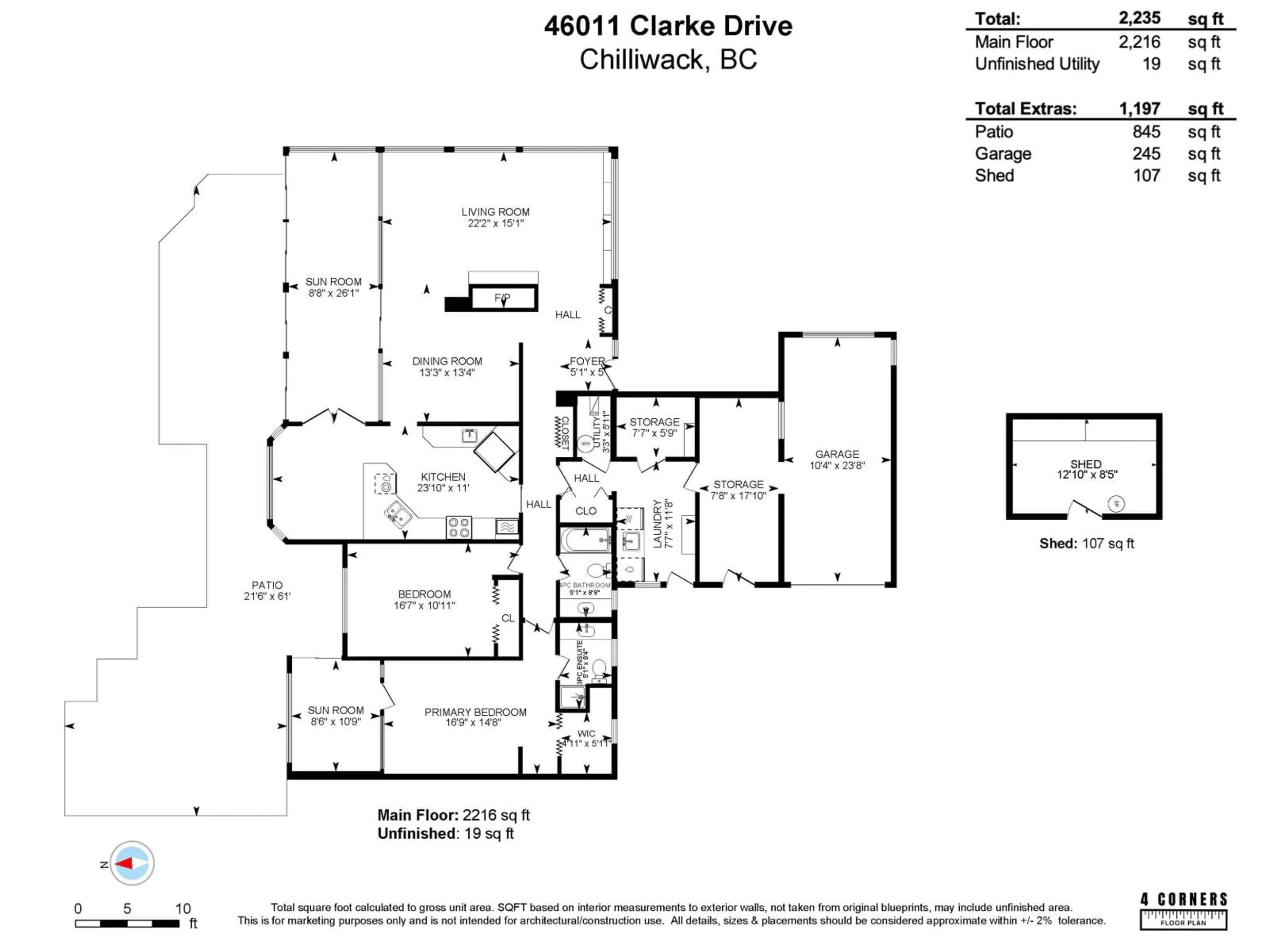 Floor plan for 46011 CLARKE DRIVE, Chilliwack British Columbia V2P3N5