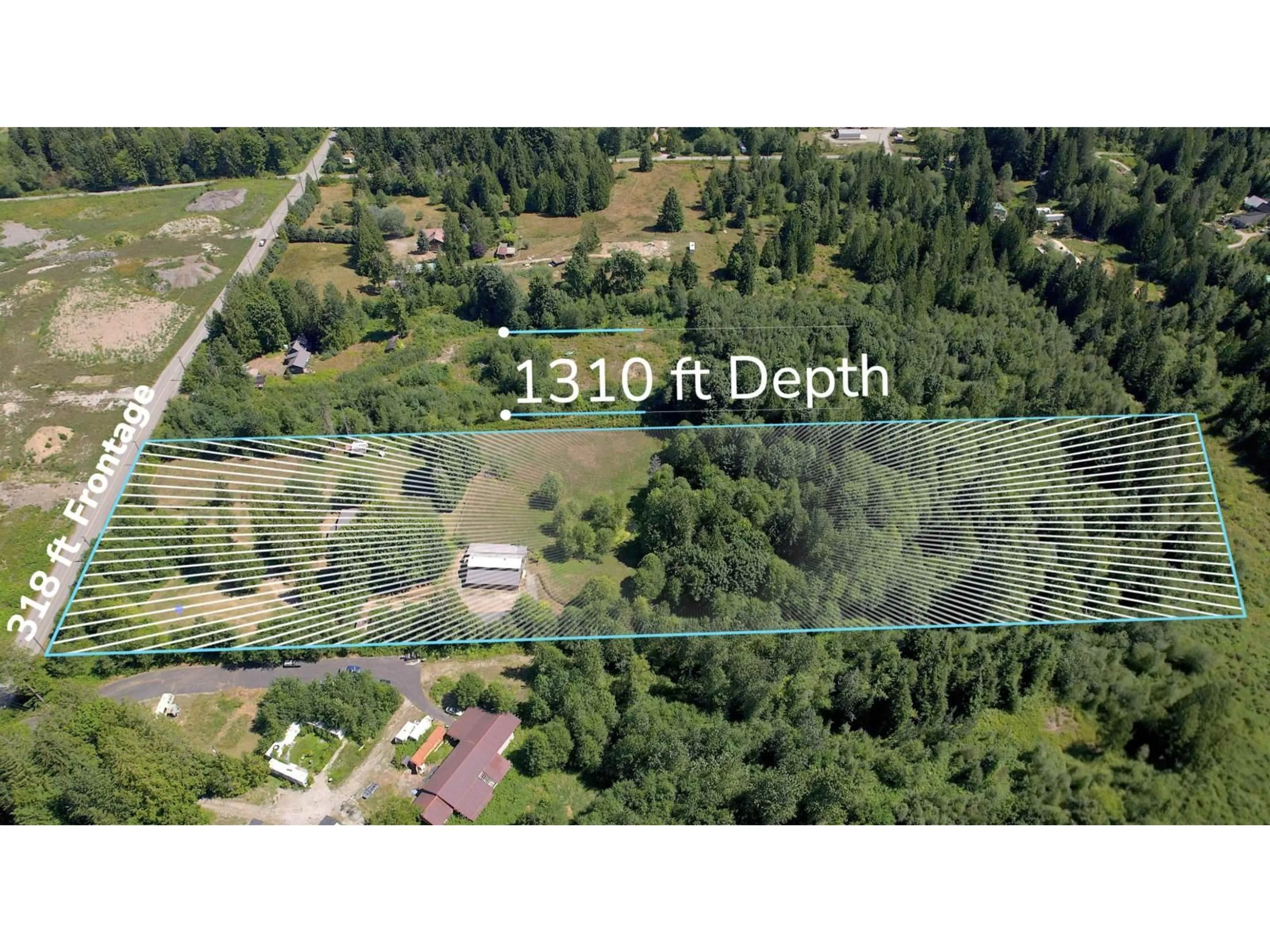A pic from outside/outdoor area/front of a property/back of a property/a pic from drone, forest/trees view for 35902 HARTLEY, Mission British Columbia V2V0A8