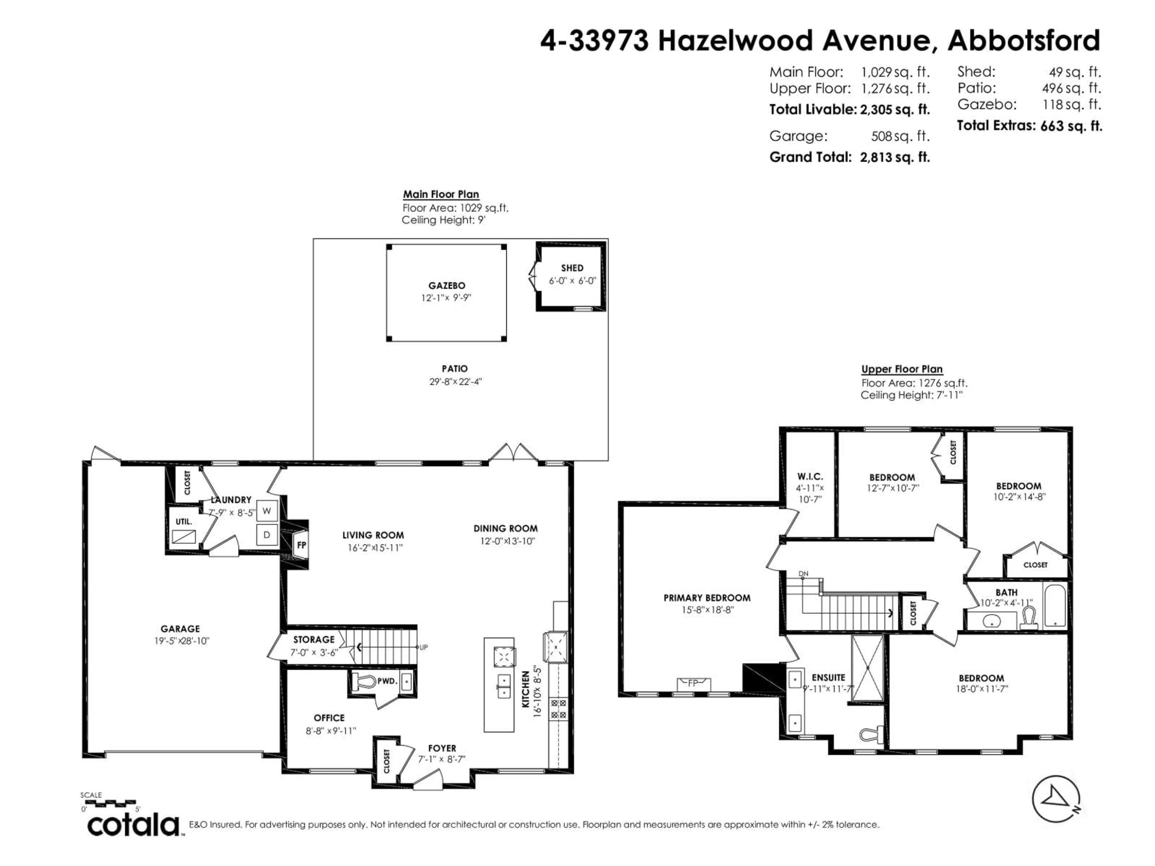 Floor plan for 4 - 33973 HAZELWOOD, Abbotsford British Columbia V2S0H8