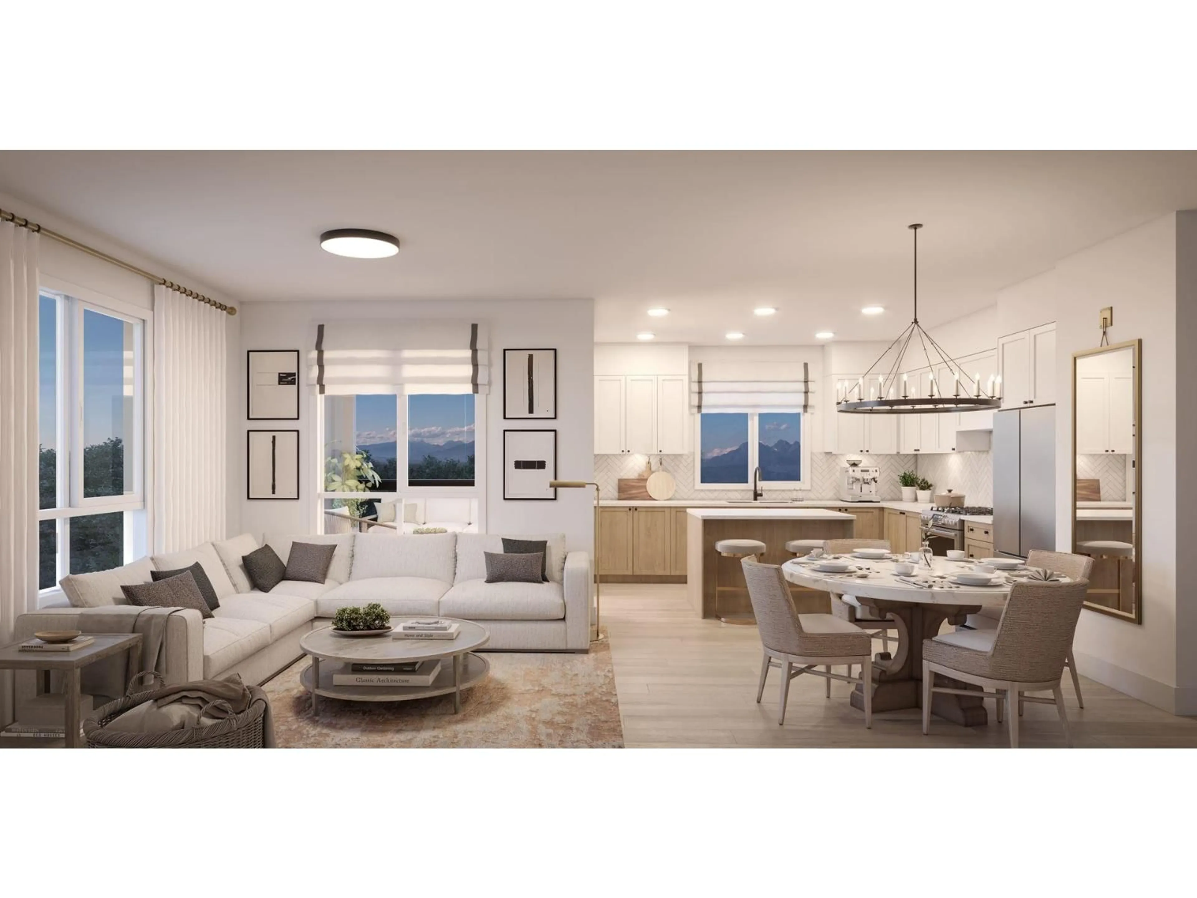 Open concept kitchen, ceramic/tile floor for 608 - 19885 76, Langley British Columbia V2Y4M5