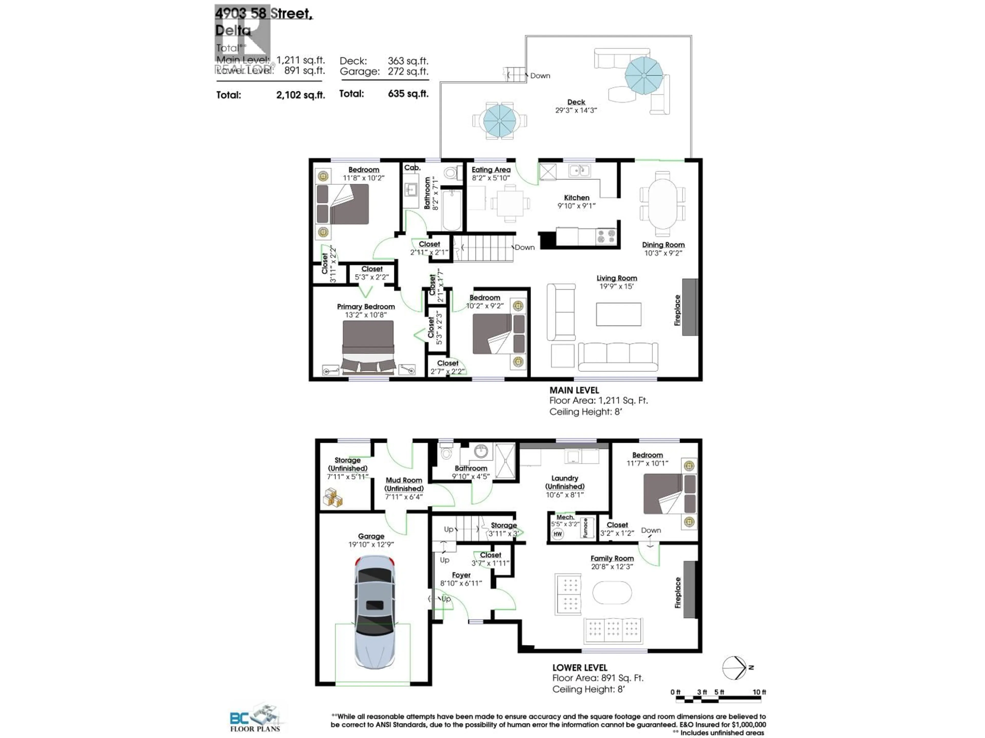 Floor plan for 4903 58 STREET, Delta British Columbia V4K3H4