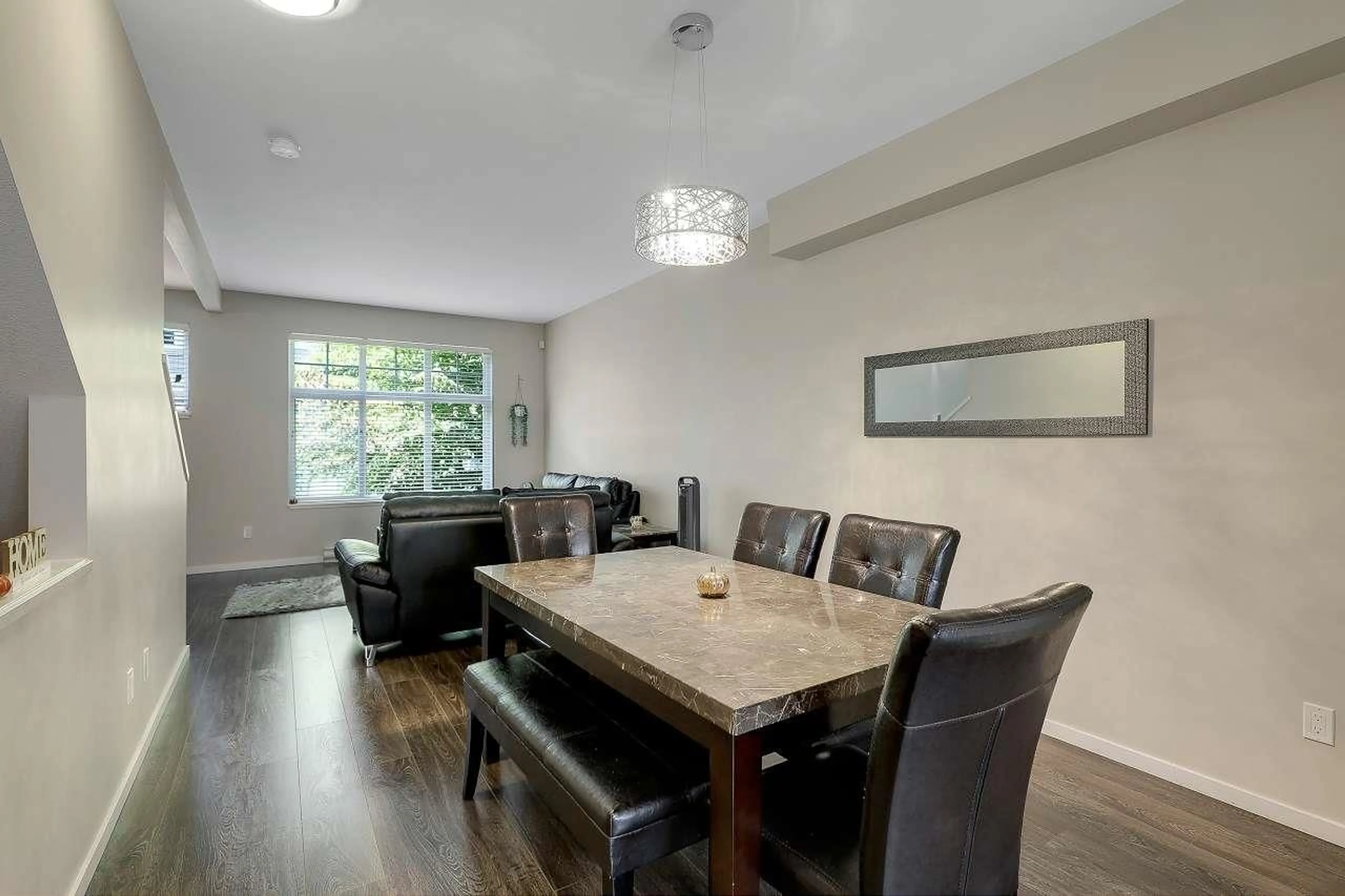 Dining room, wood/laminate floor for 51 - 5858 142, Surrey British Columbia V3X0H2