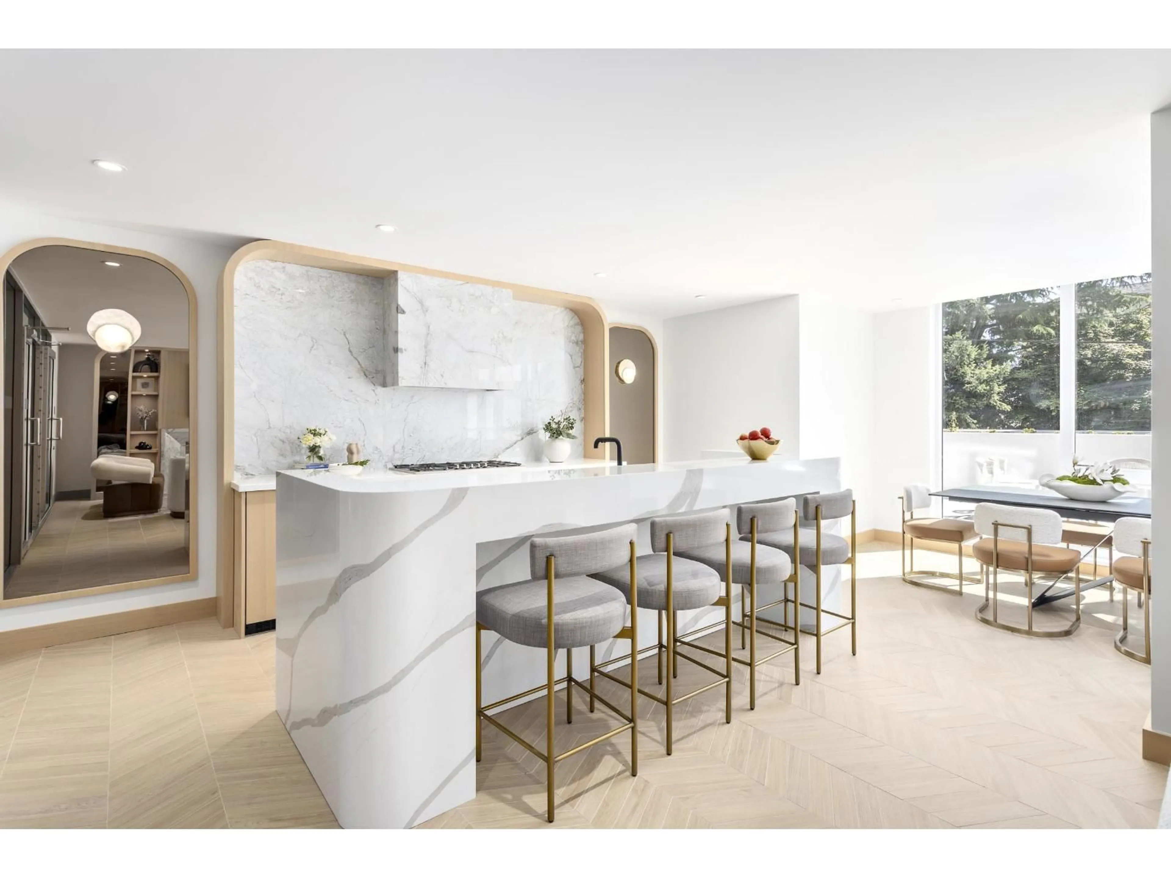Contemporary kitchen, ceramic/tile floor for 208 - 1342 JOHNSTON, White Rock British Columbia V4B0C7