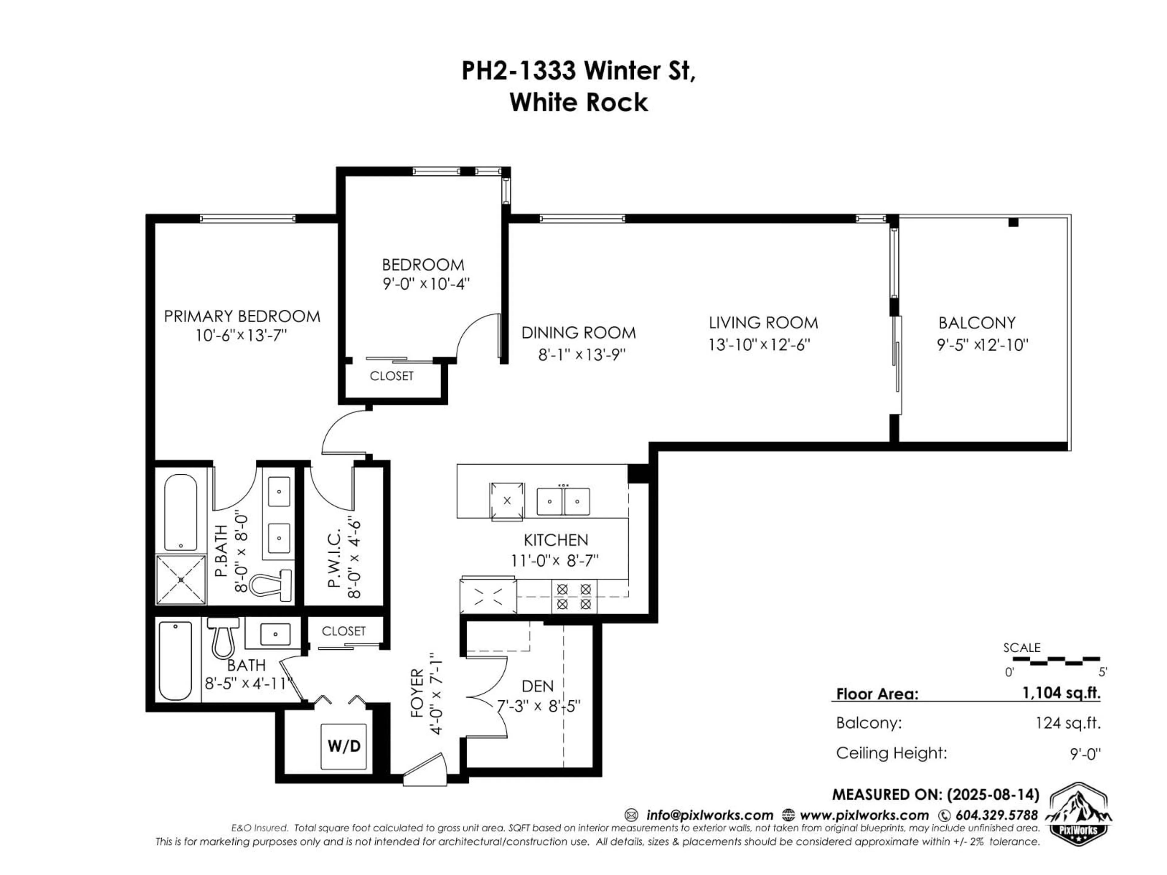 Floor plan for PH2 - 1333 WINTER, White Rock British Columbia V4B3Y2
