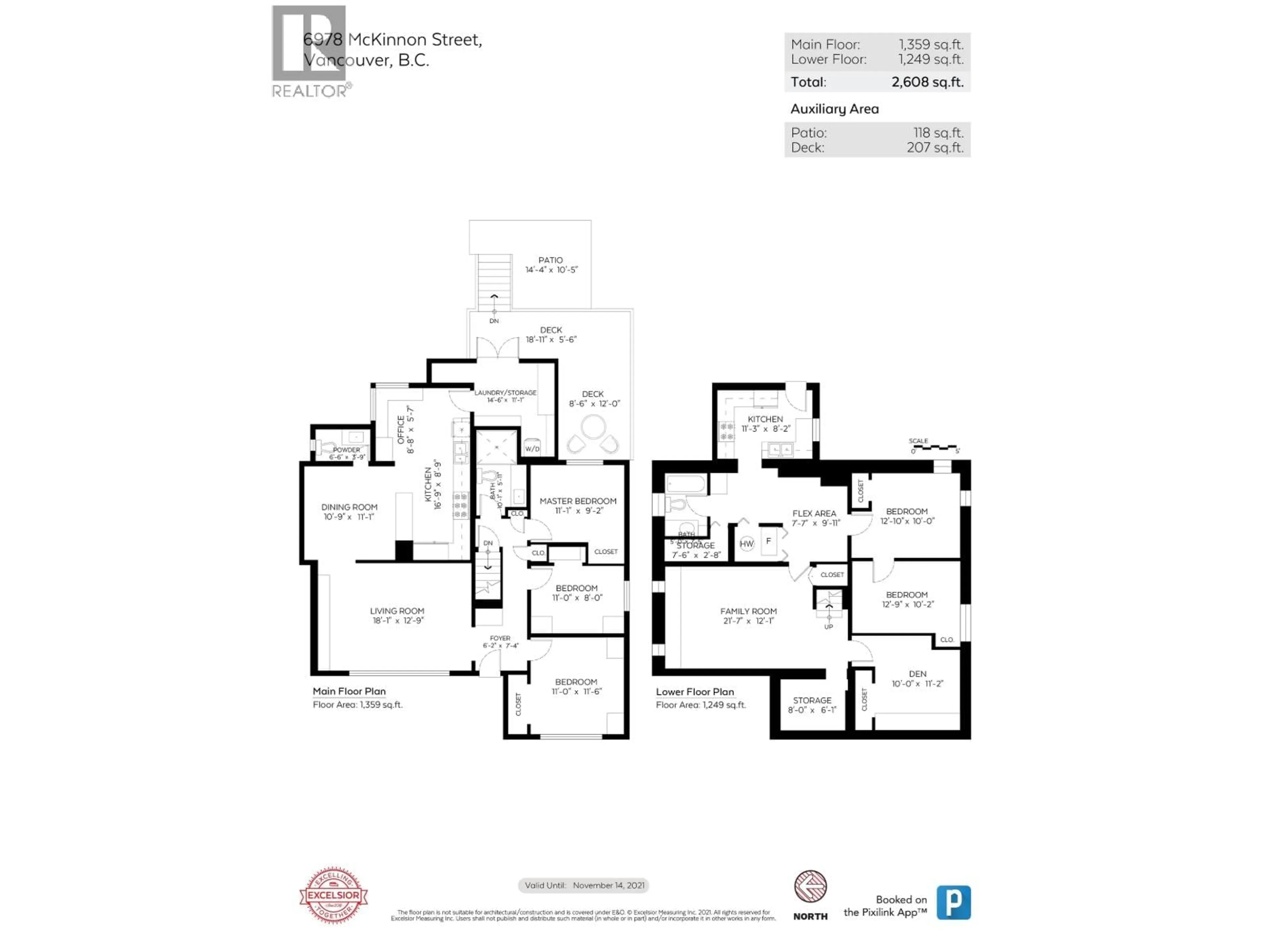 Floor plan for 6978 MCKINNON STREET, Vancouver British Columbia V5S3G5
