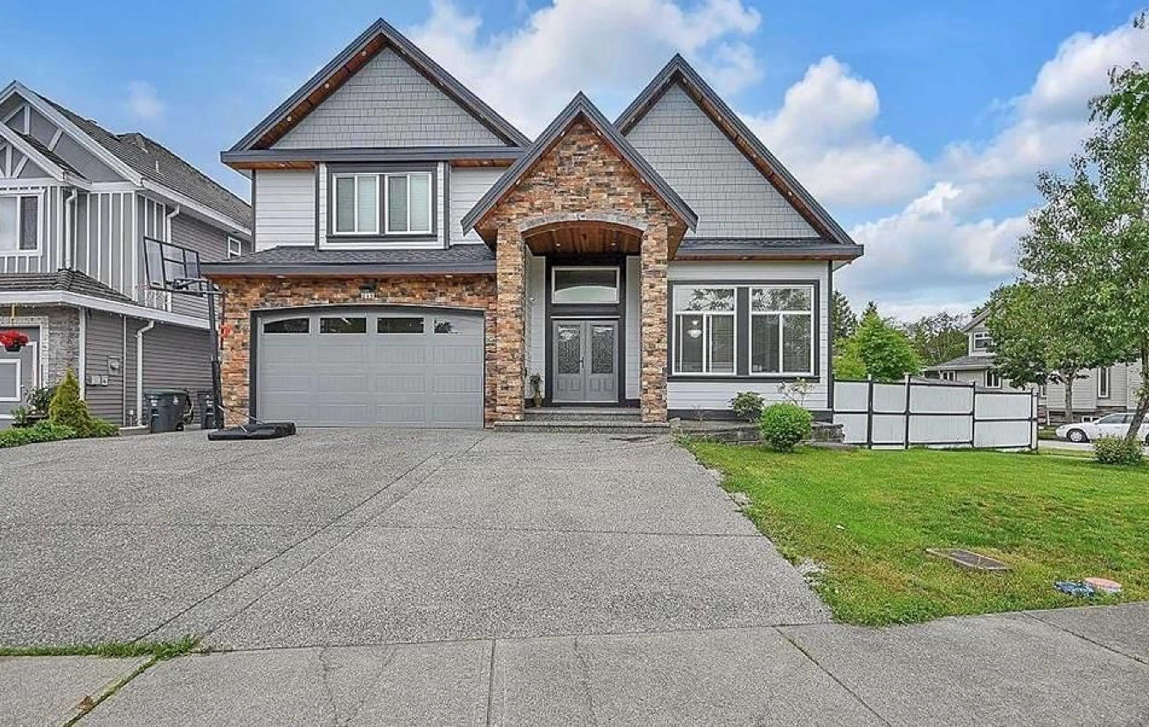 Home with brick exterior material, street for 7893 147A, Surrey British Columbia V3S2T8