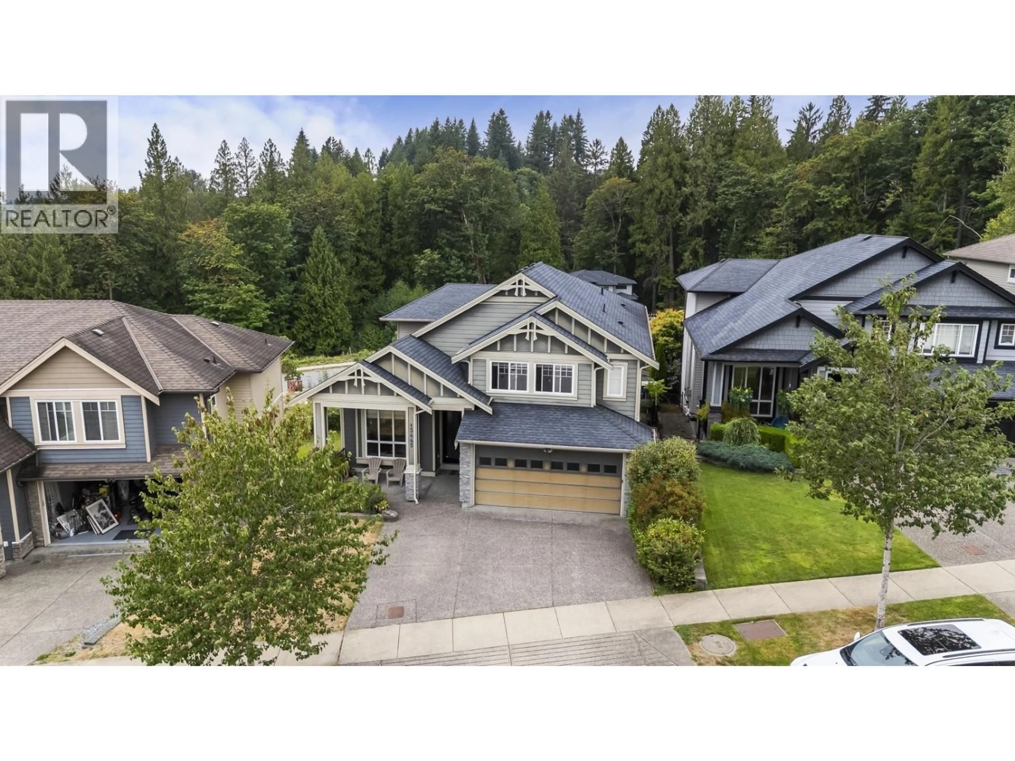 A pic from outside/outdoor area/front of a property/back of a property/a pic from drone, mountain view for 13445 BALSAM STREET, Maple Ridge British Columbia V4R0C8