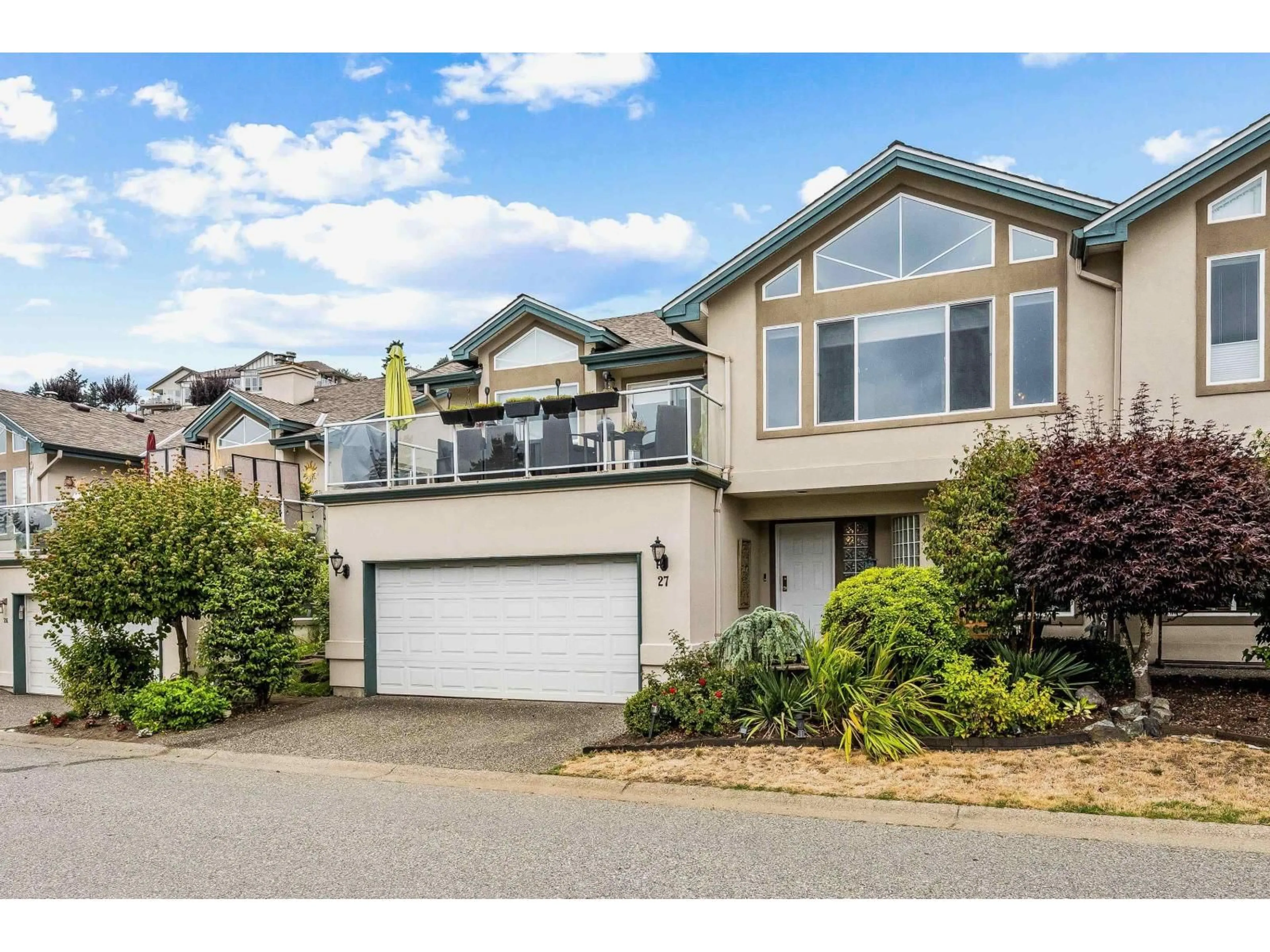 A pic from outside/outdoor area/front of a property/back of a property/a pic from drone, street for 27 - 8590 SUNRISE DRIVE, Chilliwack British Columbia V2R3Z4