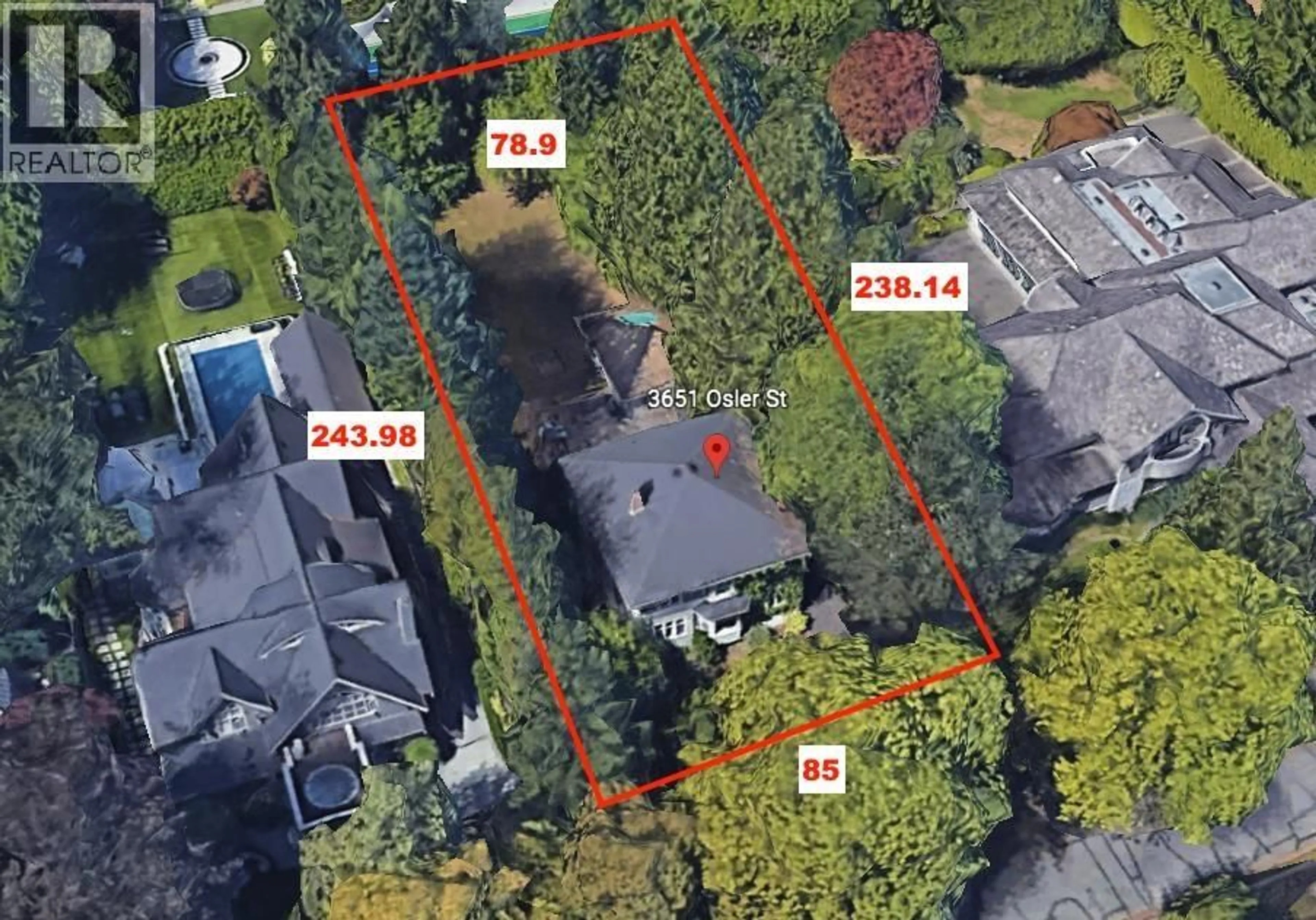 A pic from outside/outdoor area/front of a property/back of a property/a pic from drone, street for 3651 OSLER STREET, Vancouver British Columbia V6H2W5