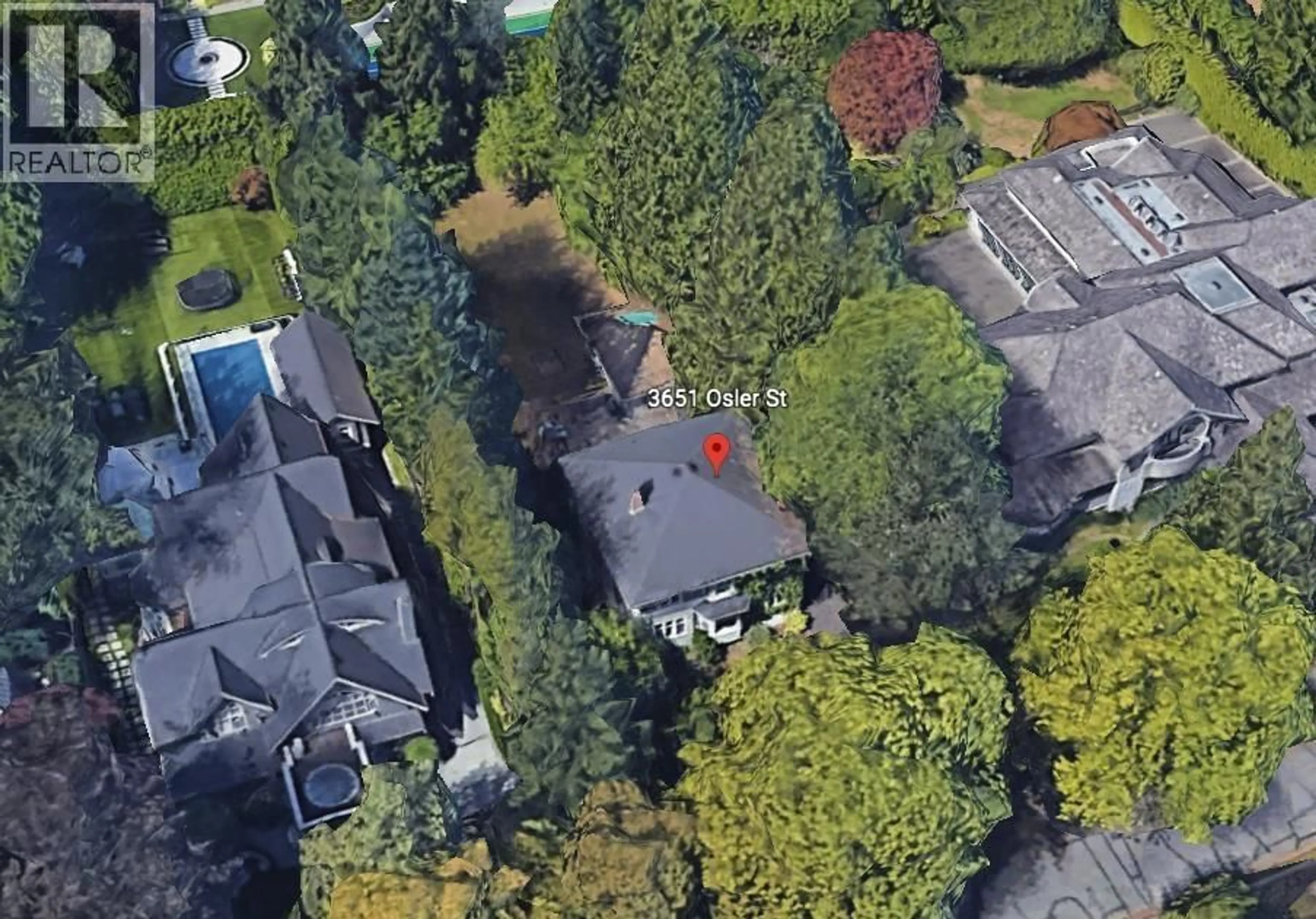 A pic from outside/outdoor area/front of a property/back of a property/a pic from drone, street for 3651 OSLER STREET, Vancouver British Columbia V6H2W5