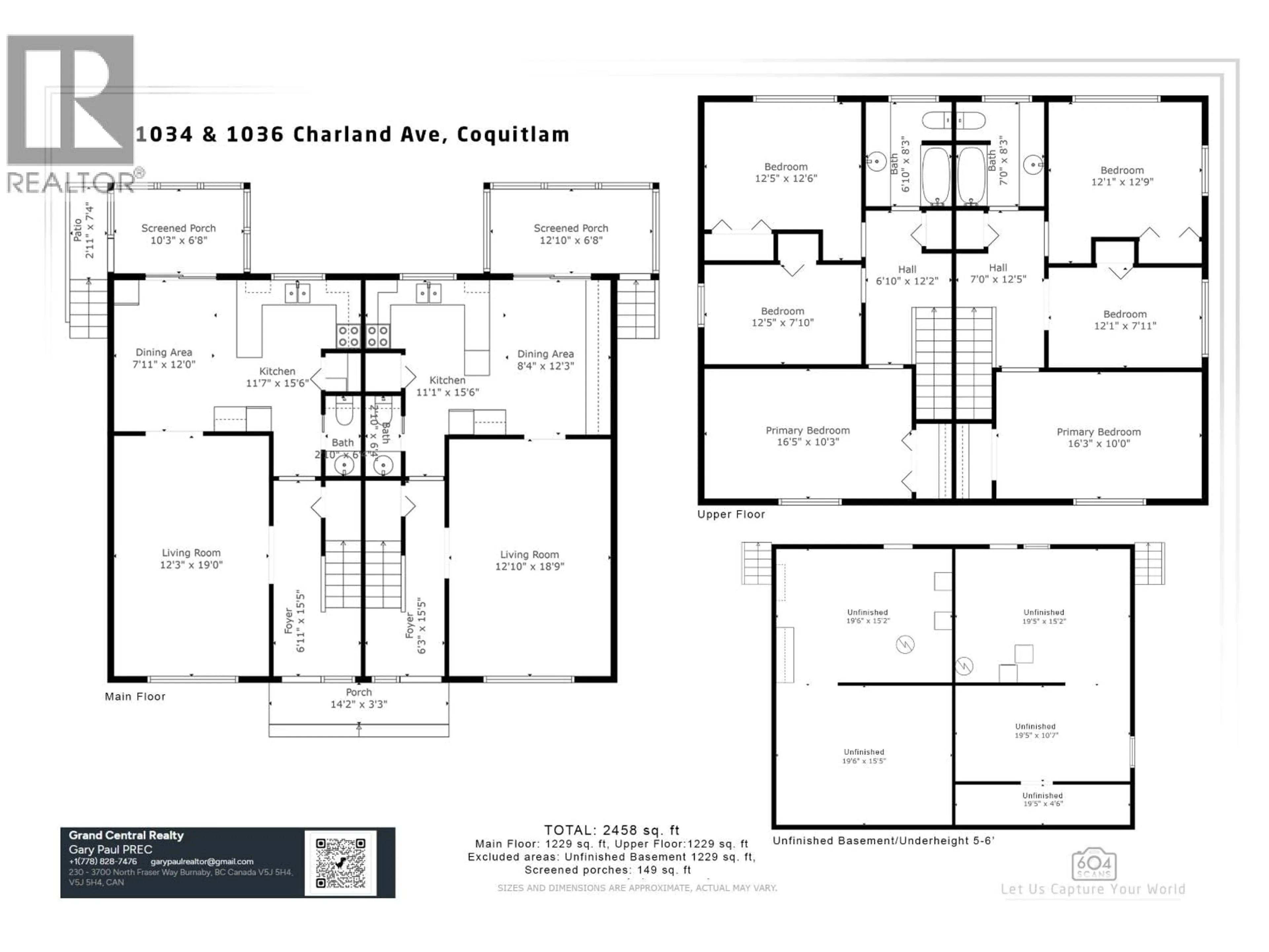 Floor plan for 1036 CHARLAND AVENUE, Coquitlam British Columbia V3K3K9