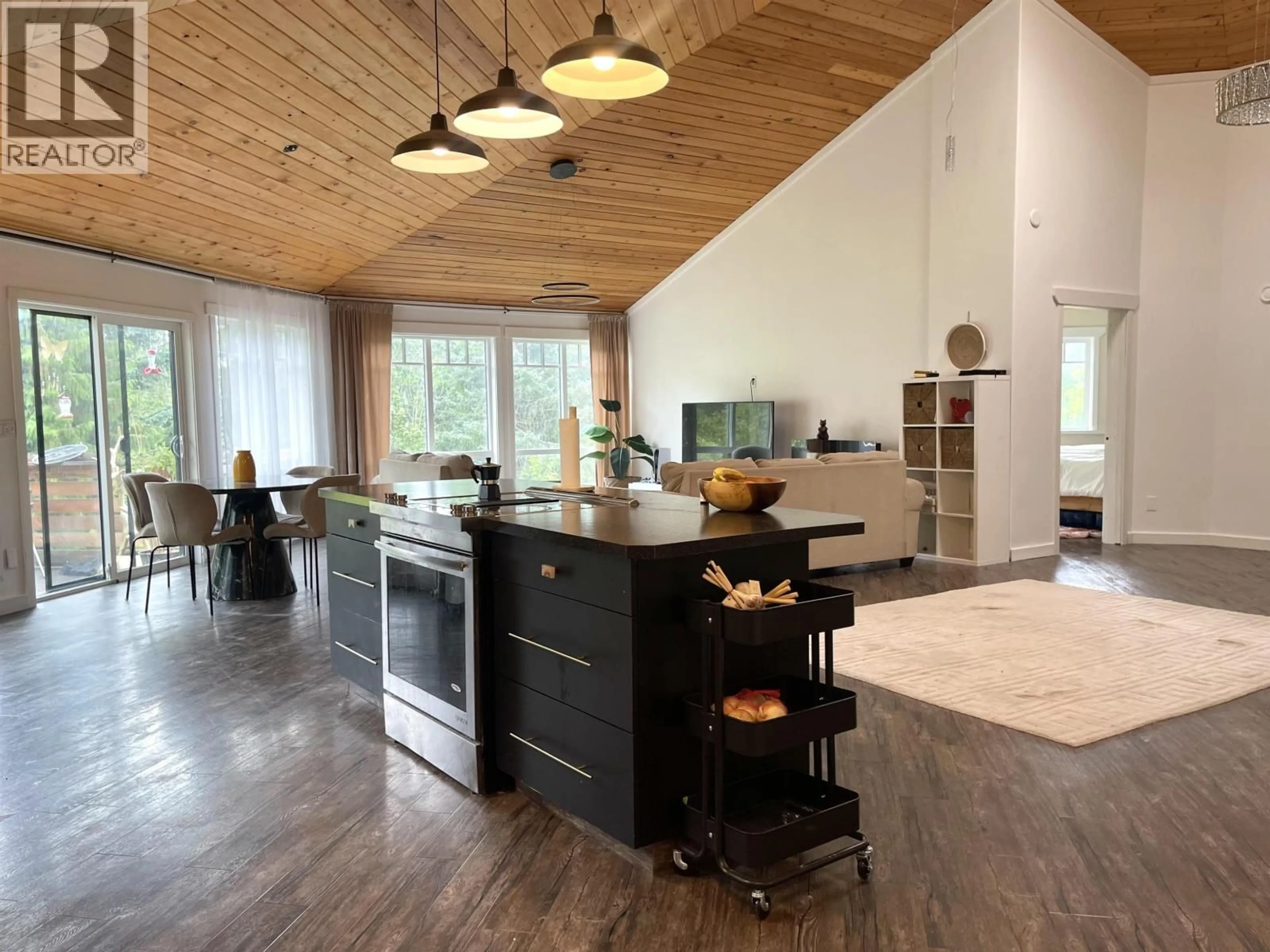 Open concept kitchen, wood/laminate floor for 3357 HAZELTON STREET, Hazelton British Columbia V0J1Y1