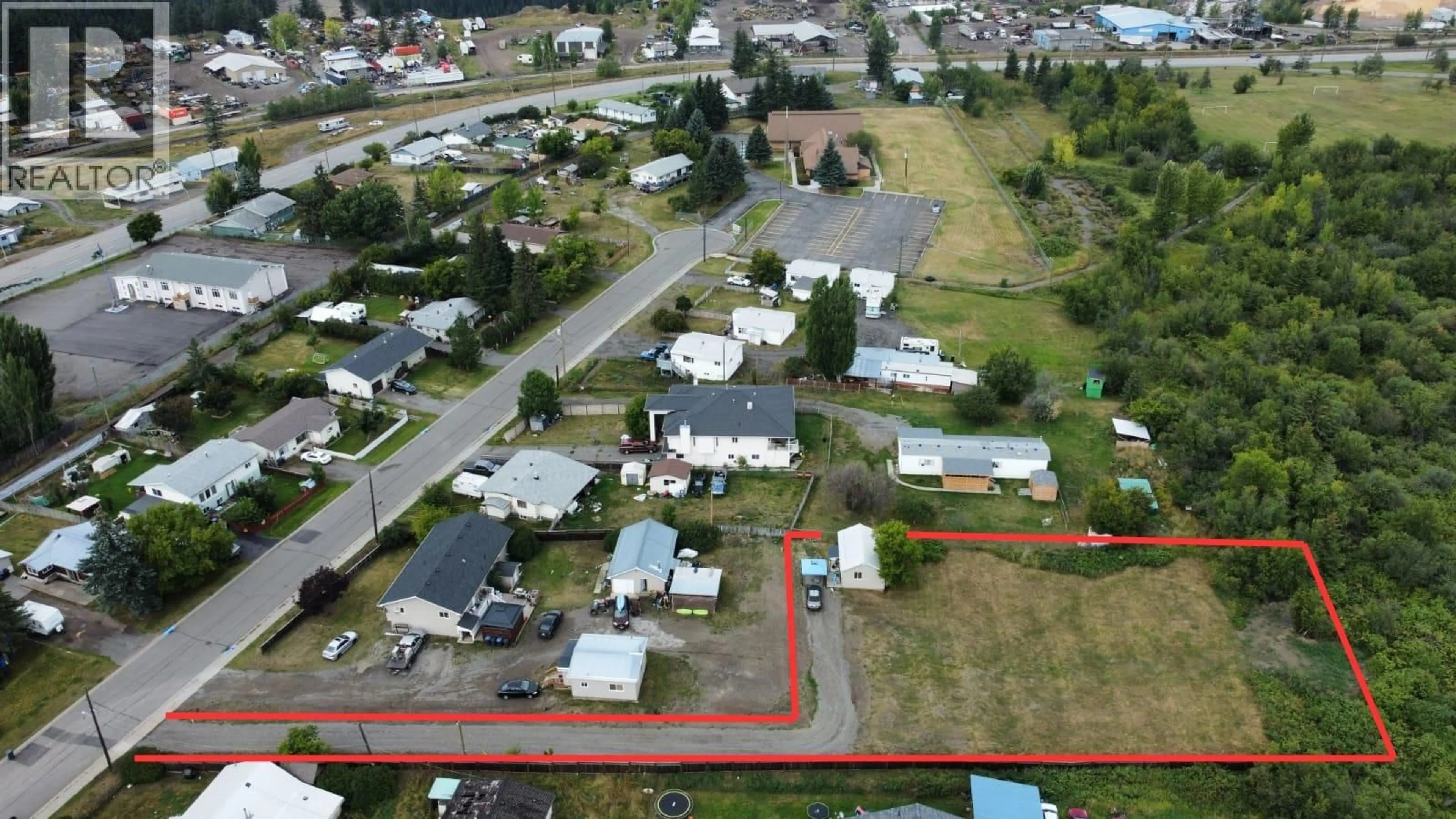 A pic from outside/outdoor area/front of a property/back of a property/a pic from drone, street for LOT - B EDWARDS DRIVE, Williams Lake British Columbia V2G1Y3