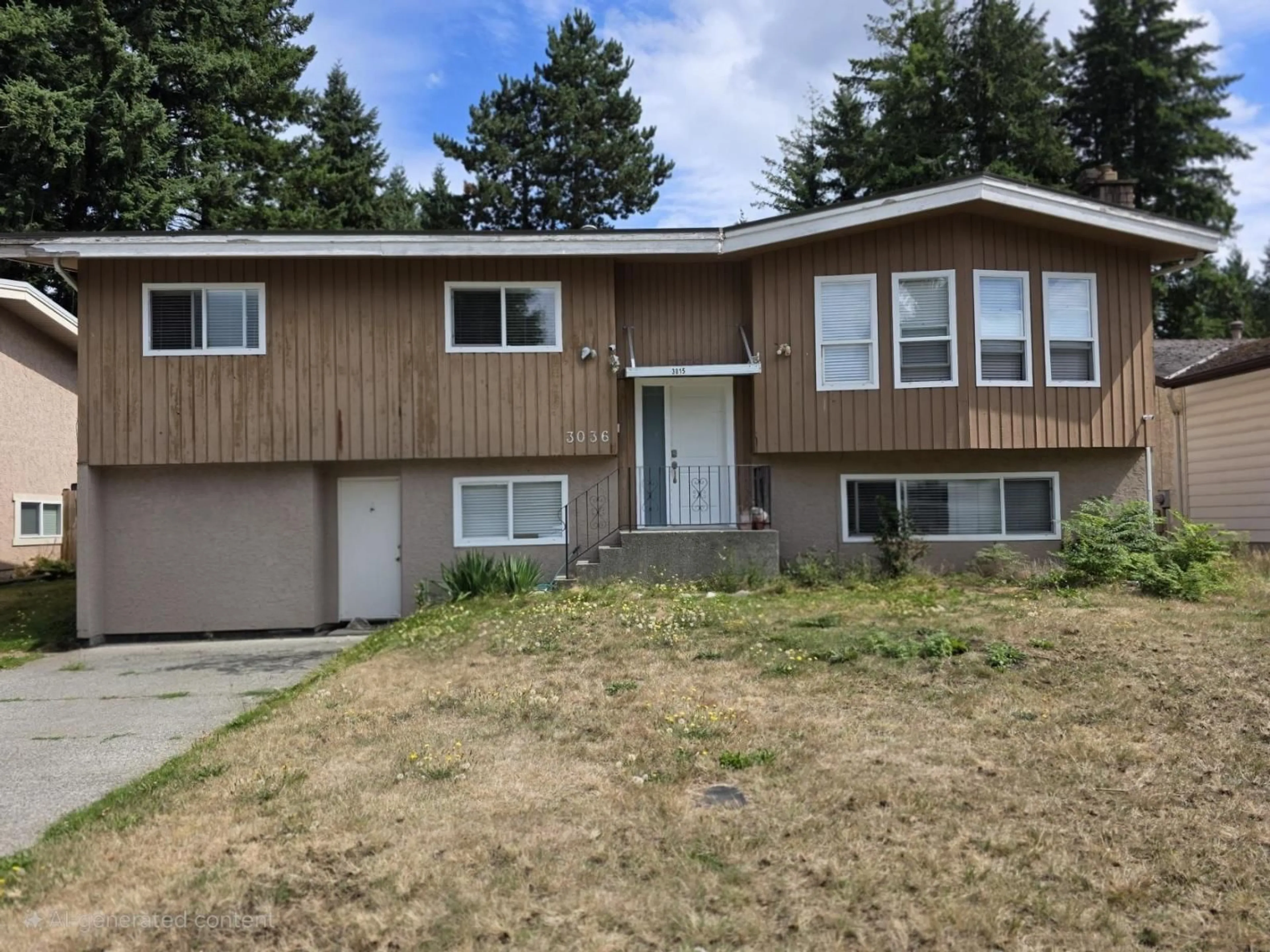 Home with vinyl exterior material, street for 3036 MOUAT, Abbotsford British Columbia V2T4E6