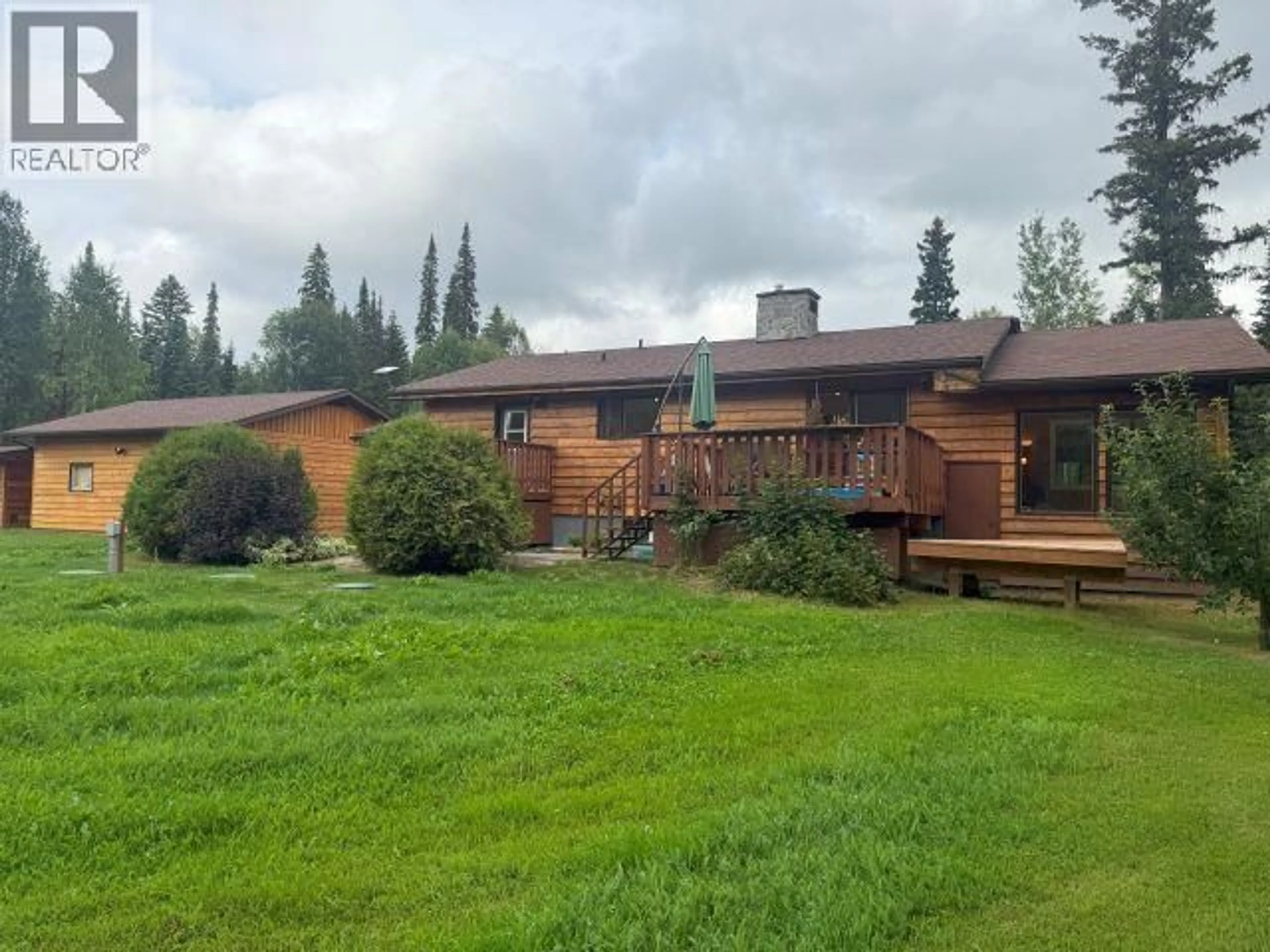 A pic from outside/outdoor area/front of a property/back of a property/a pic from drone, mountain view for 3895 CHRISTOPHER DRIVE, Prince George British Columbia V2K5W7