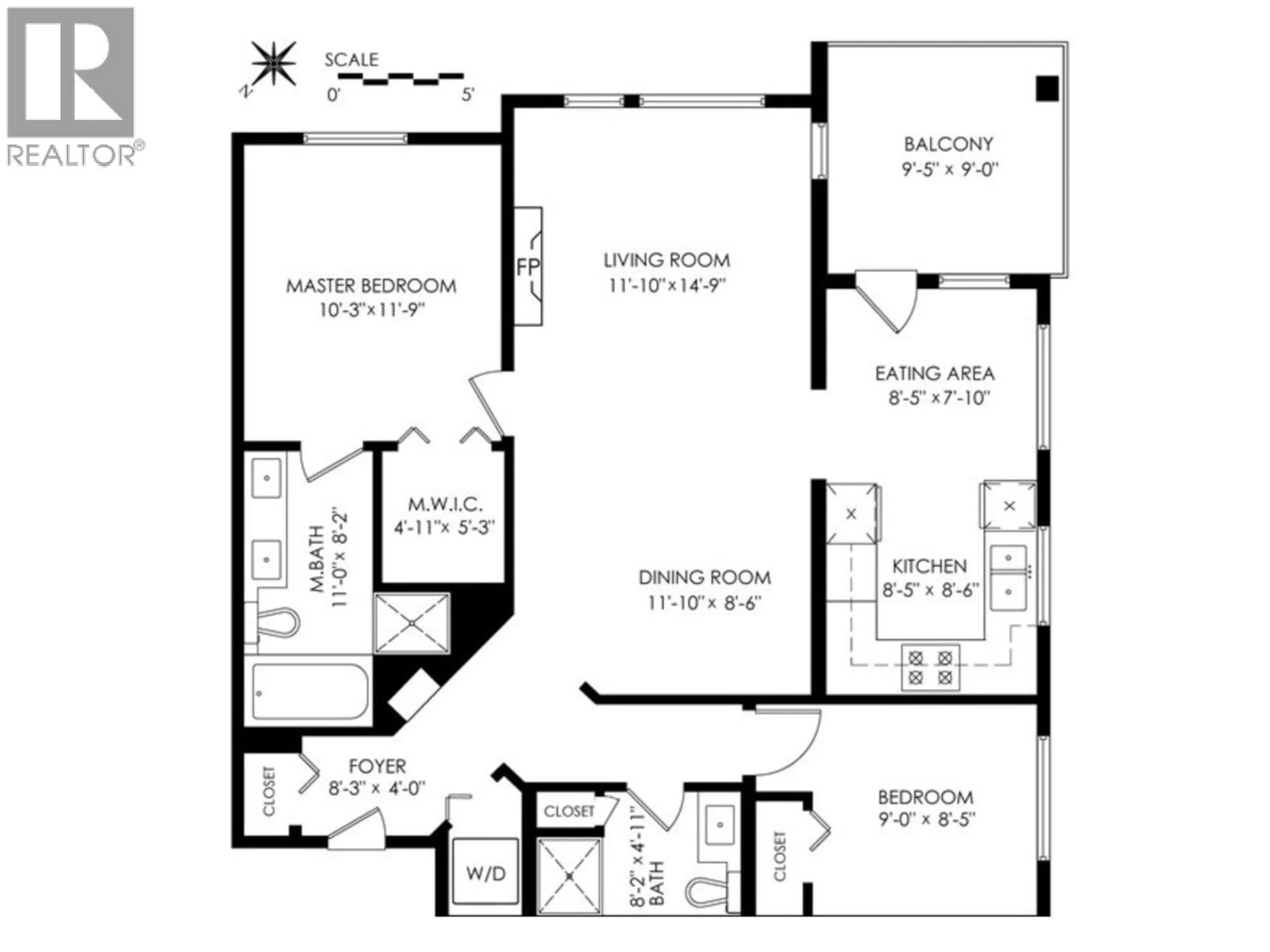 Floor plan for 207 - 217 8TH STREET, North Vancouver British Columbia V7M0C2