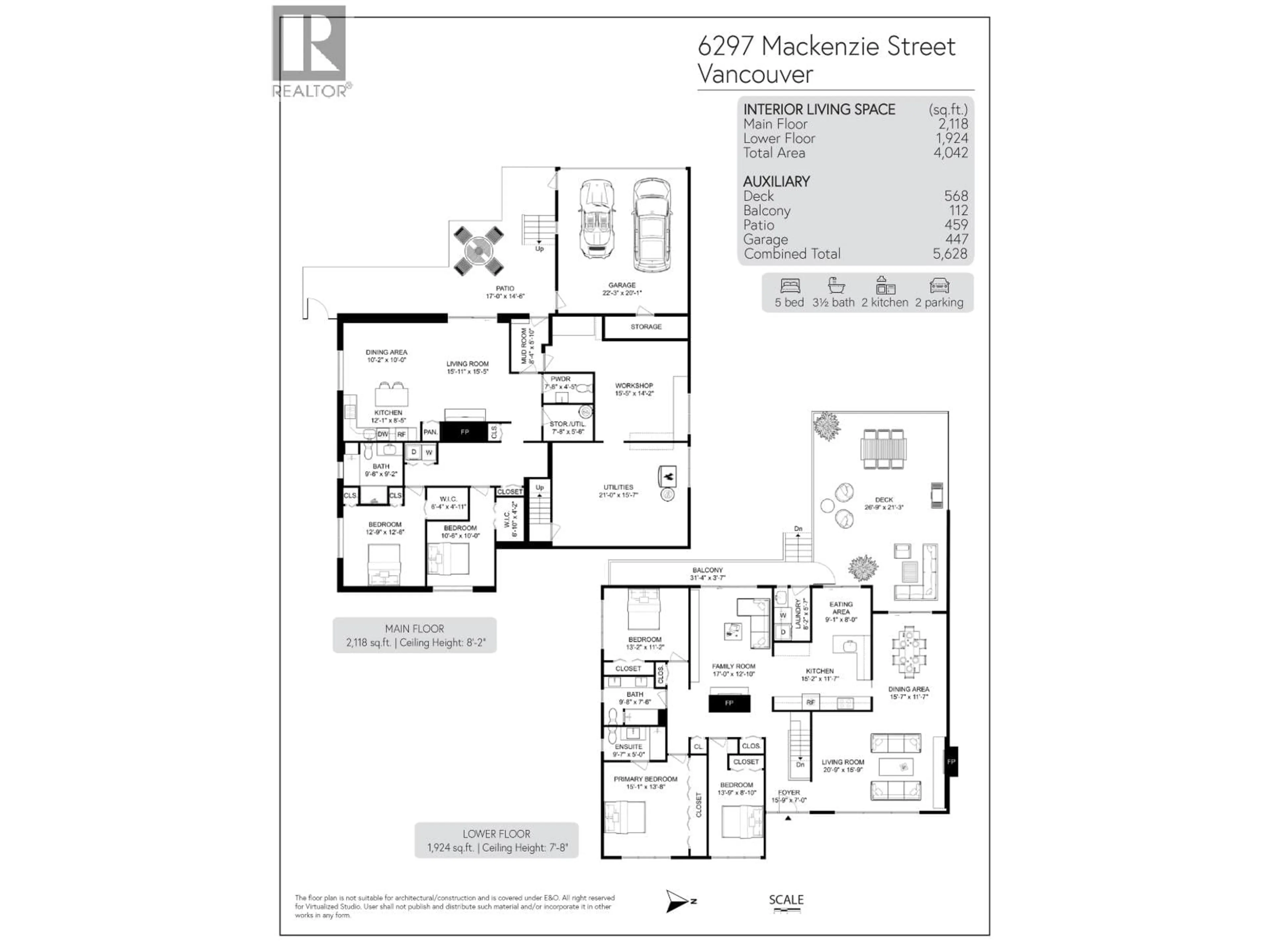 Floor plan for 6297 MACKENZIE STREET, Vancouver British Columbia V6N1H4