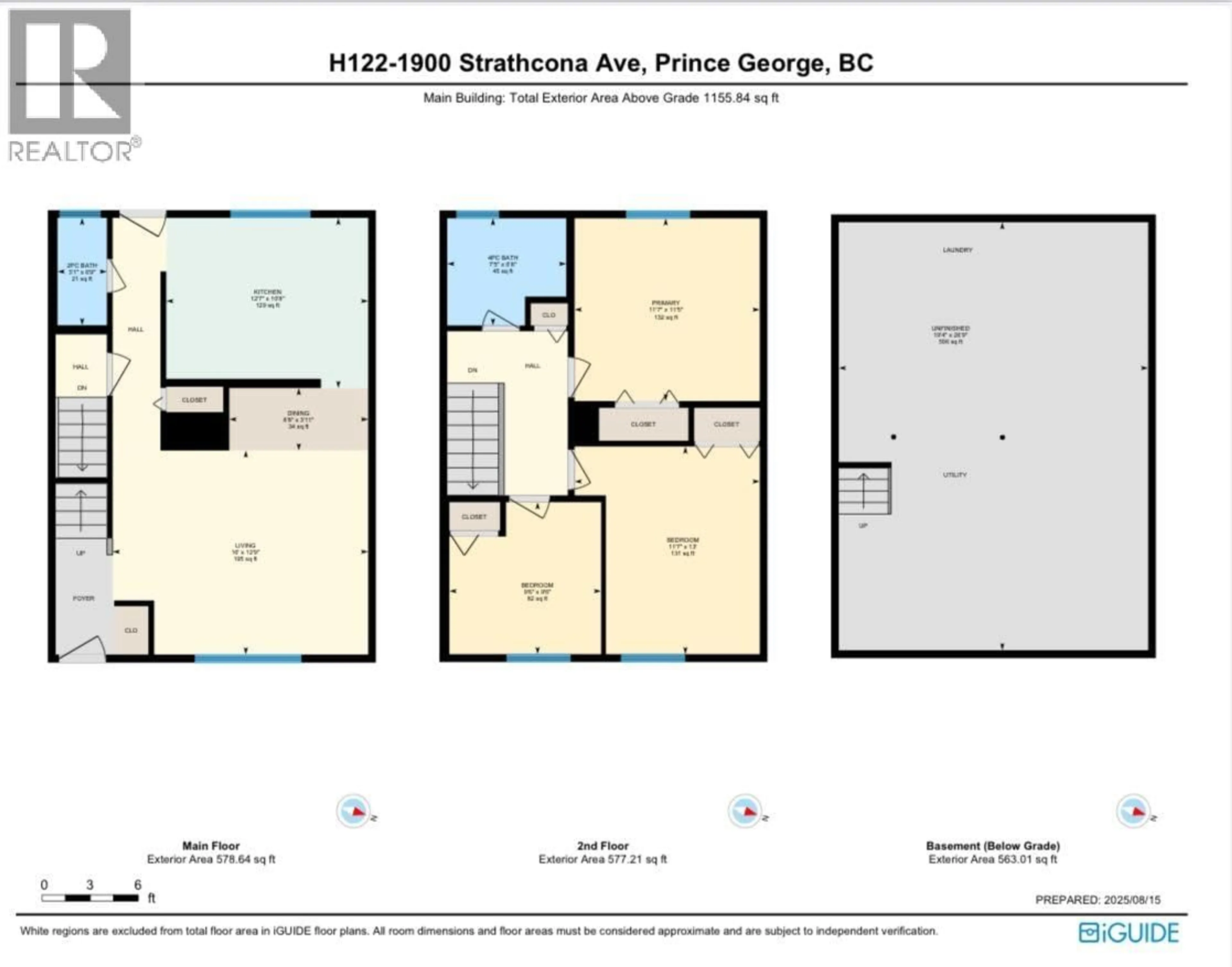 Floor plan for H122 - 1900 STRATHCONA AVENUE, Prince George British Columbia V2L2V9