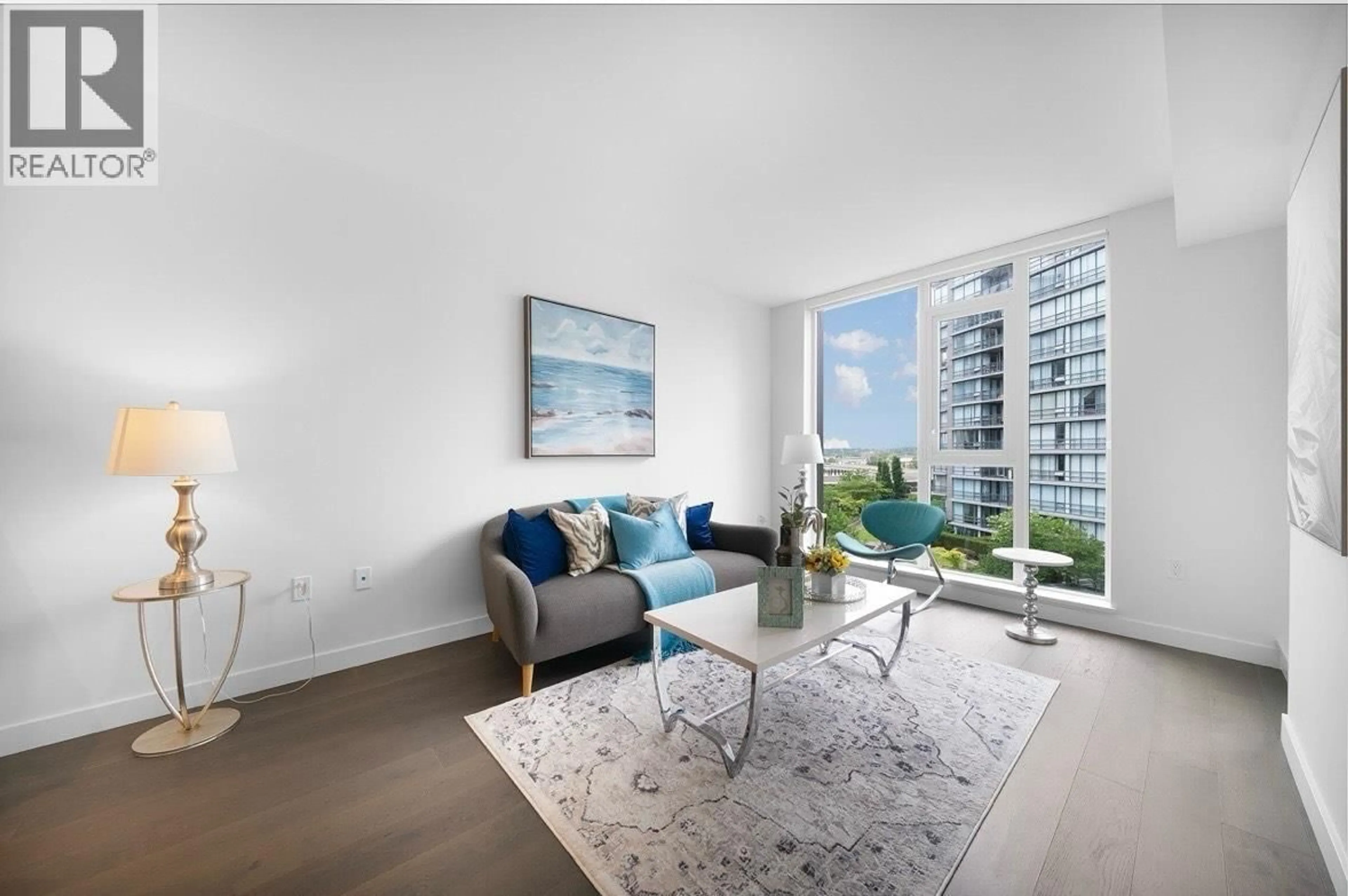 Living room with furniture, unknown for 806 - 3280 CORVETTE WAY, Richmond British Columbia V6X0T9