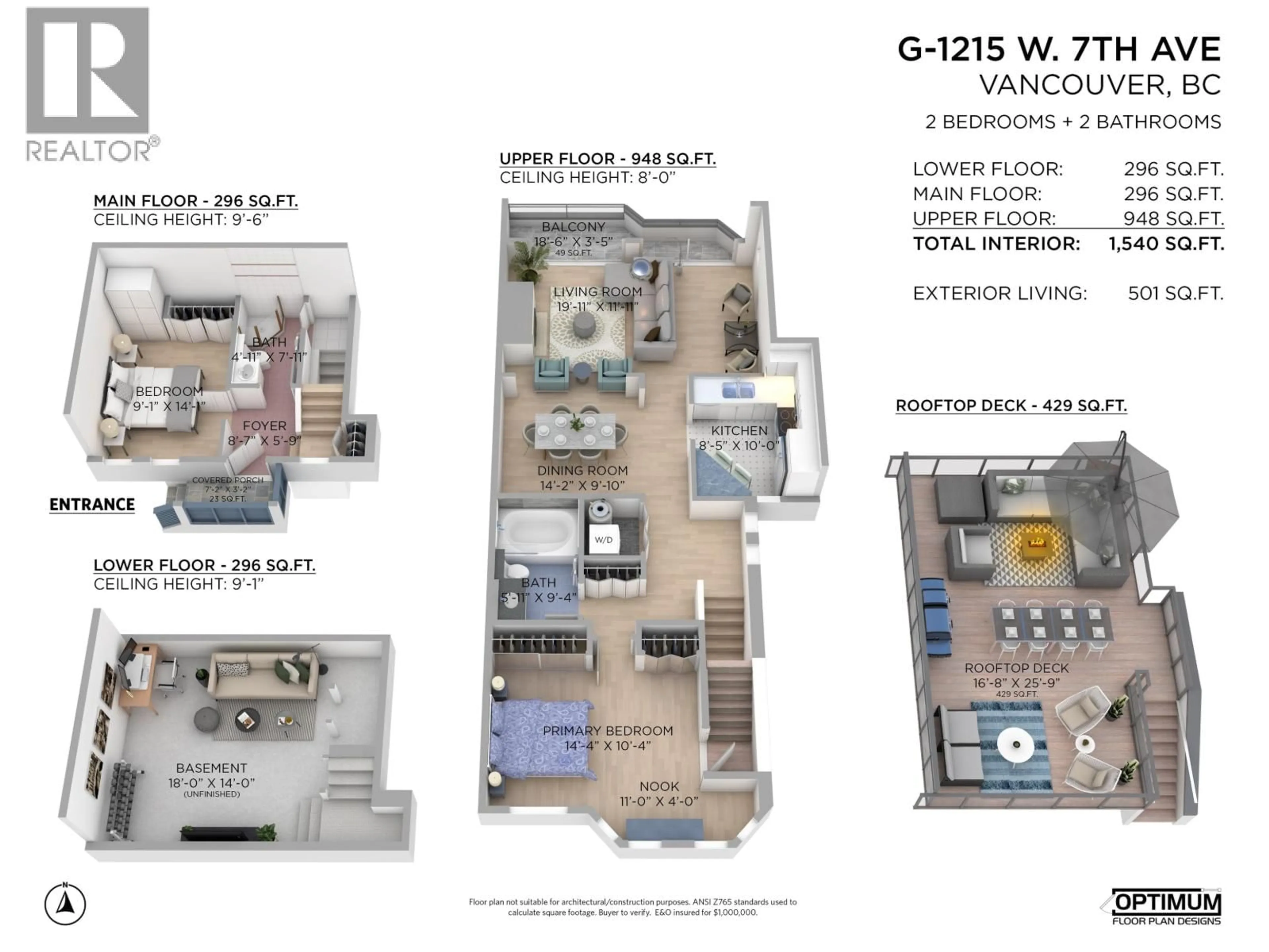 Floor plan for G - 1215 7TH AVENUE, Vancouver British Columbia V6H1B7