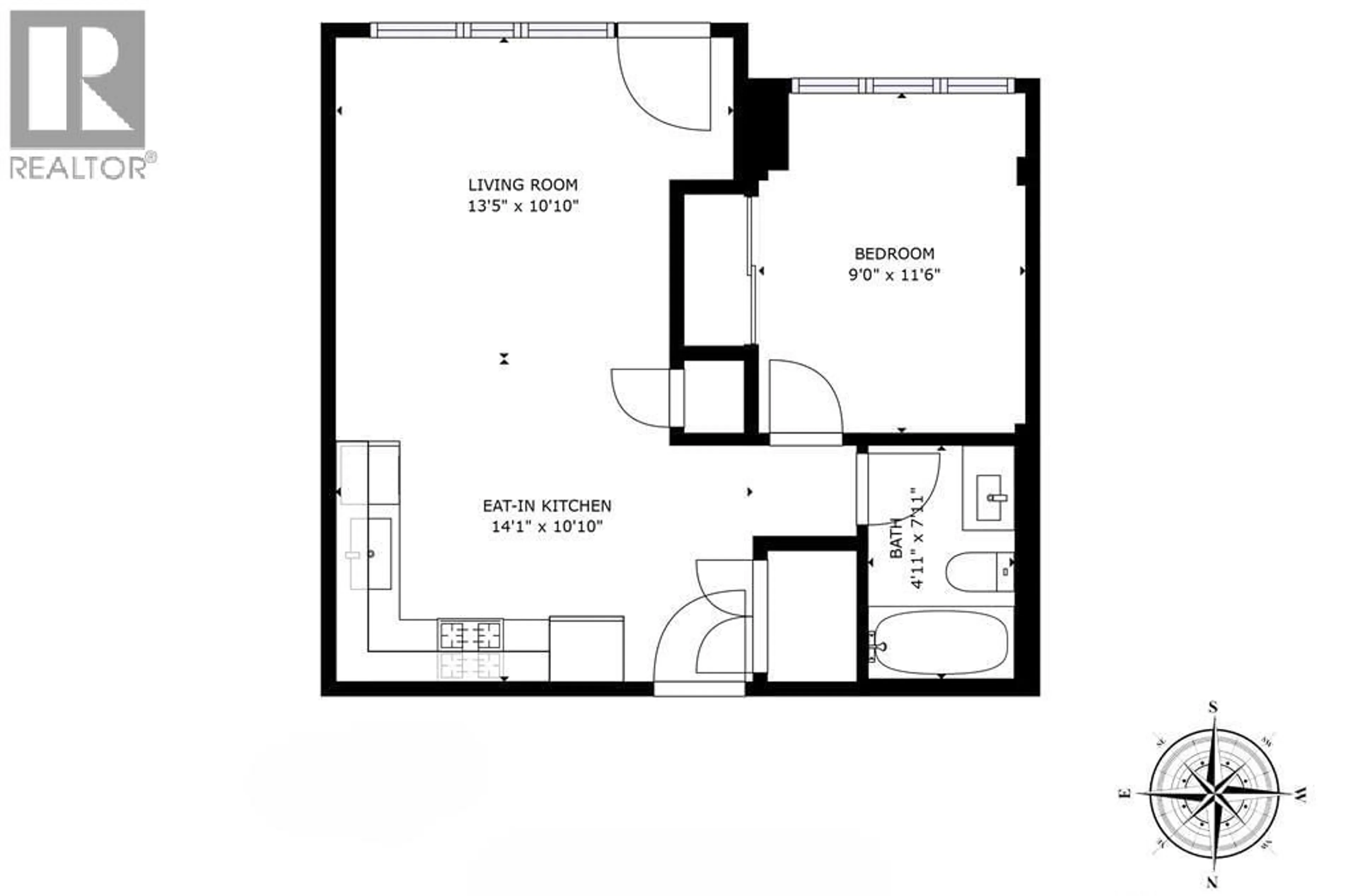 Floor plan for 205 - 7733 FIRBRIDGE WAY, Richmond British Columbia V6X0M7