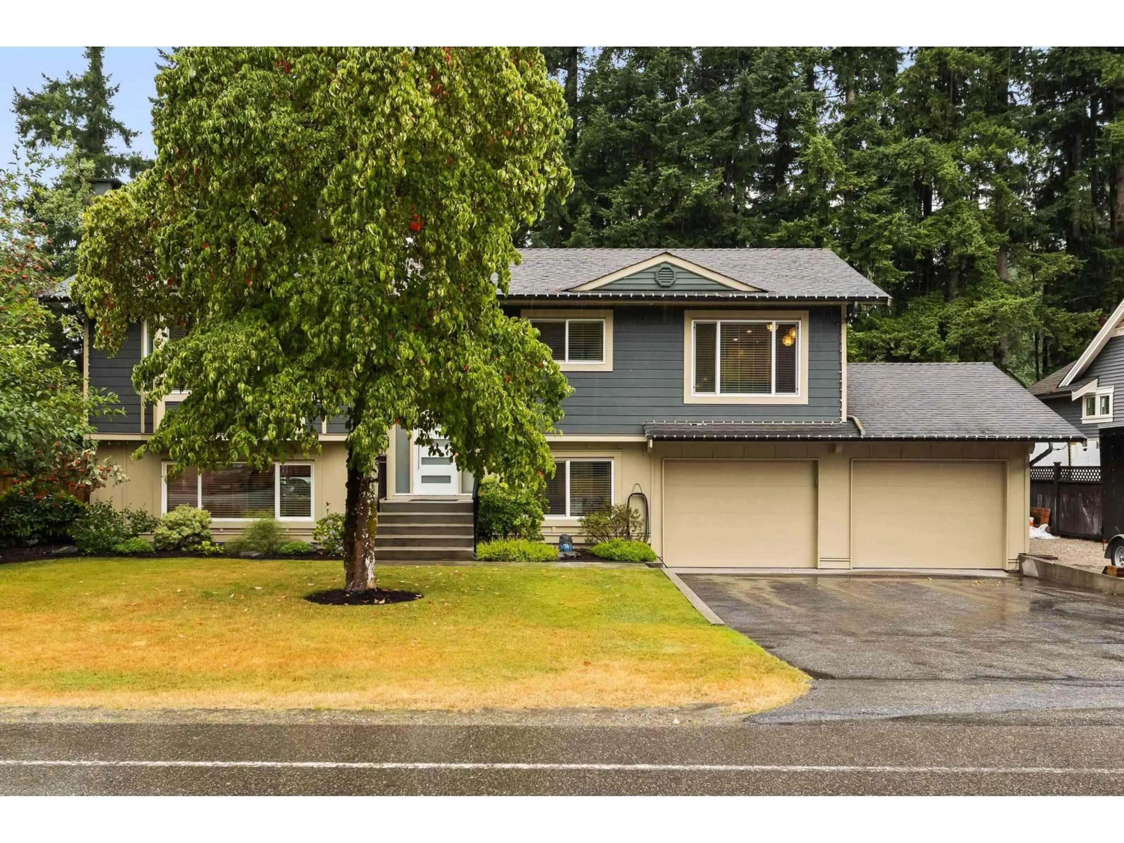 Home with vinyl exterior material, street for 4059 207, Langley British Columbia V3A2E2