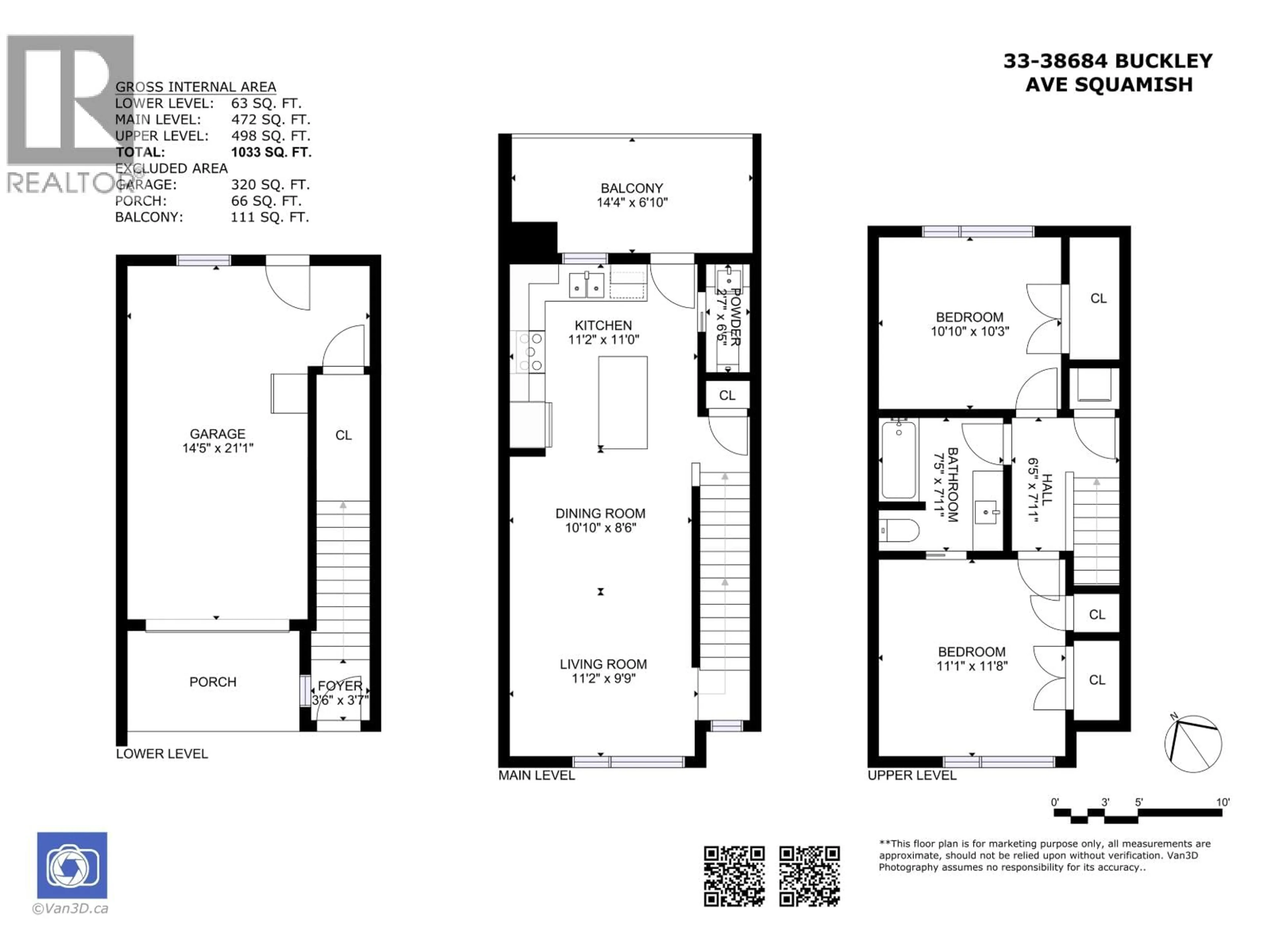 Floor plan for 33 - 38684 BUCKLEY AVENUE, Squamish British Columbia V0N3G0