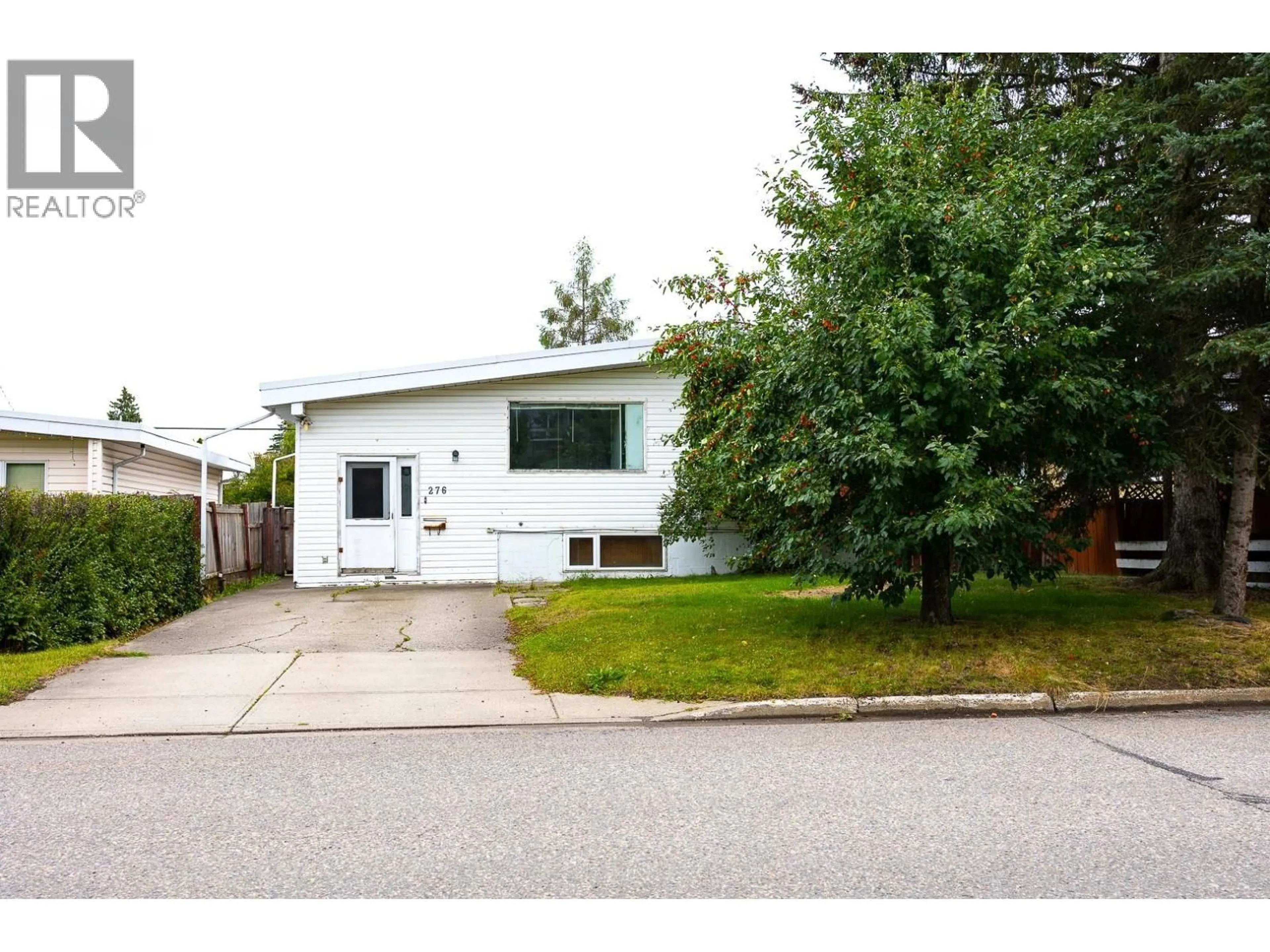 Home with vinyl exterior material, street for 276 LYON STREET, Prince George British Columbia V2M3K8