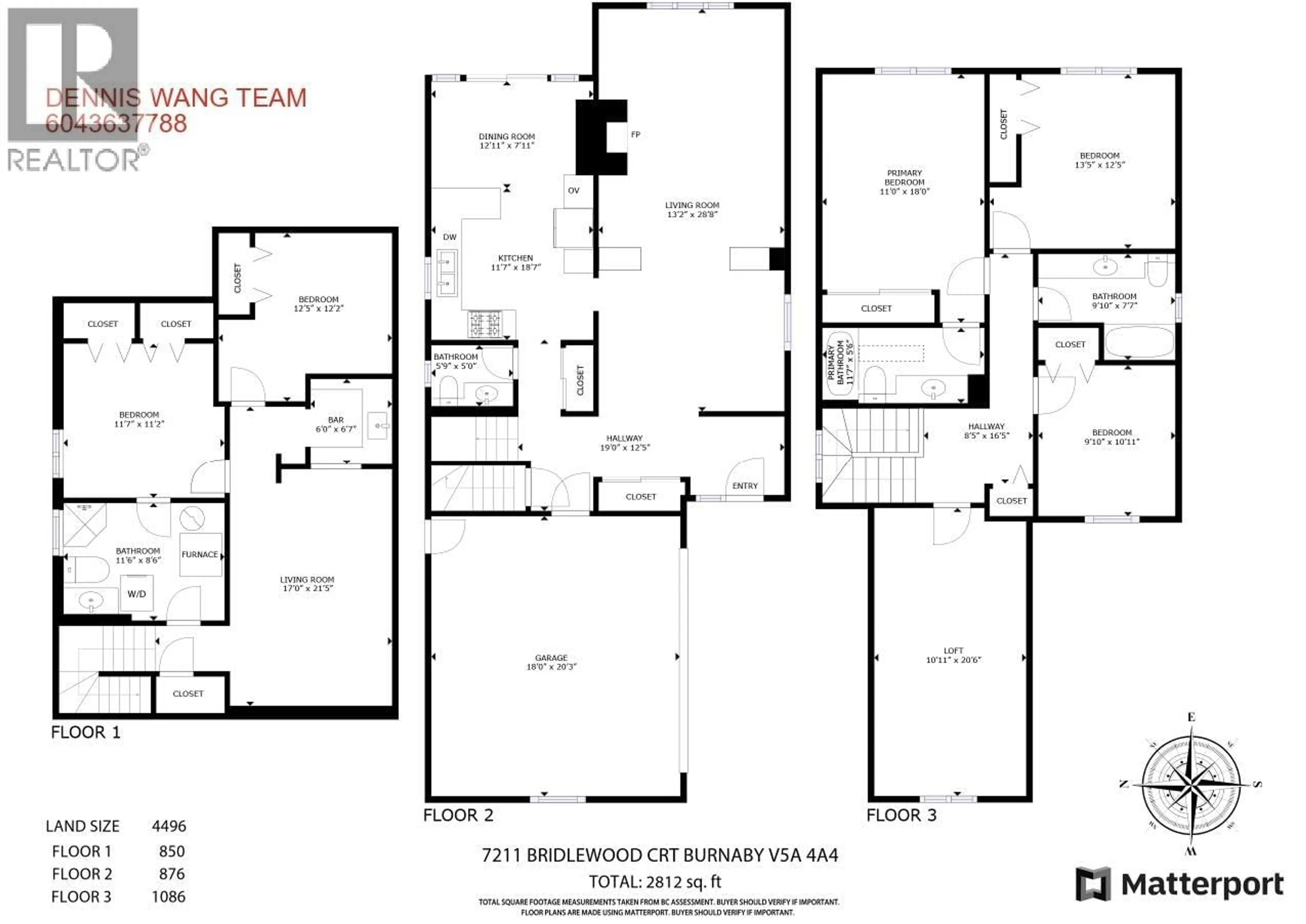 Floor plan for 7211 BRIDLEWOOD COURT, Burnaby British Columbia V5A4A4
