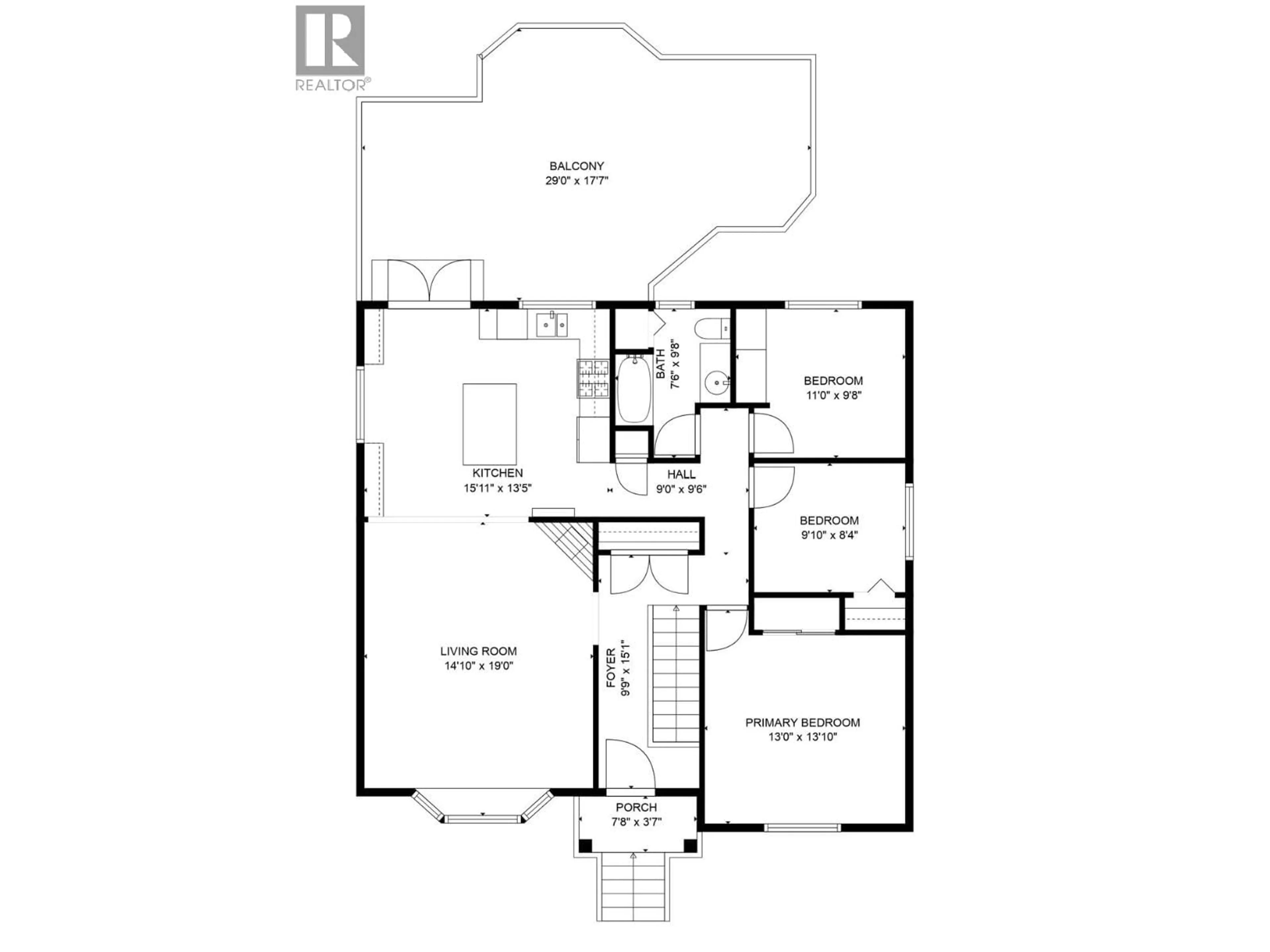 Floor plan for 8604 78A STREET, Fort St. John British Columbia V1J3B1