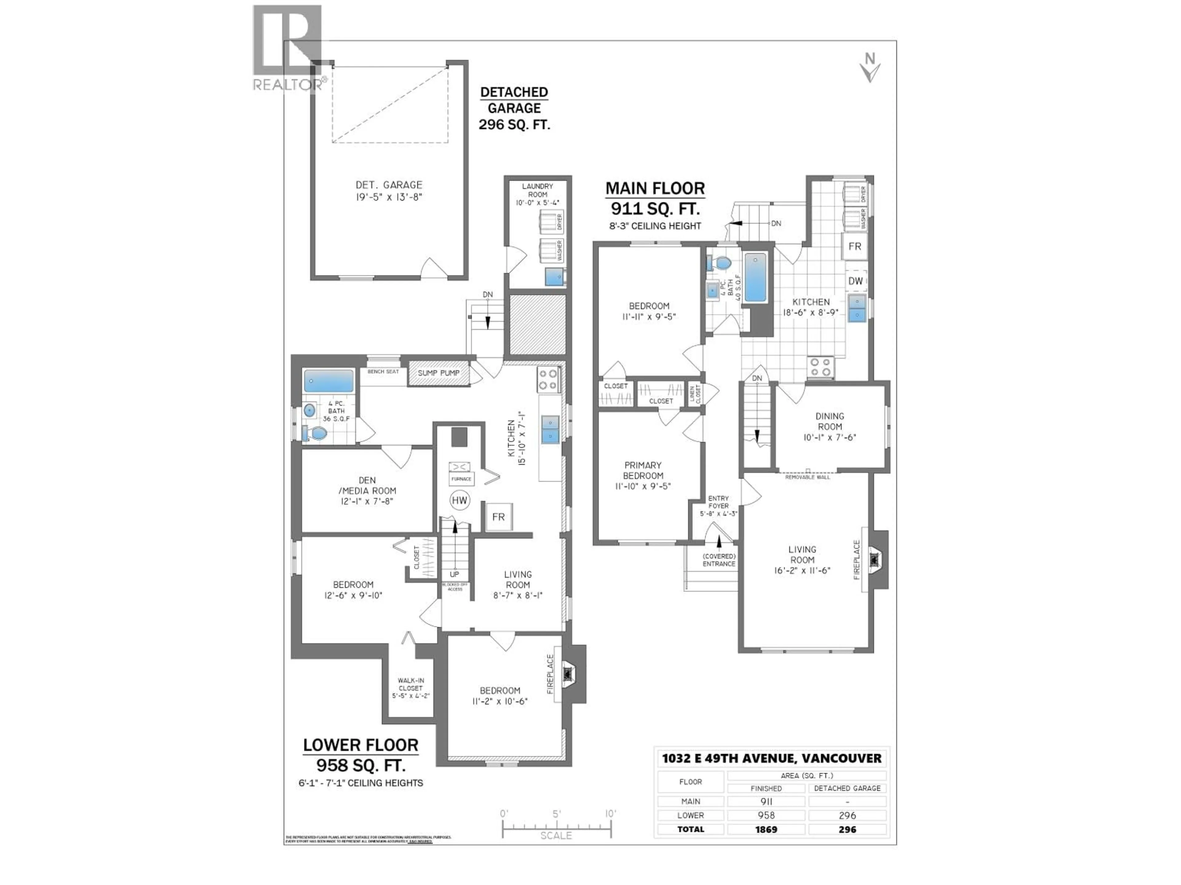 Floor plan for 1032 49TH AVENUE, Vancouver British Columbia V5W2H8