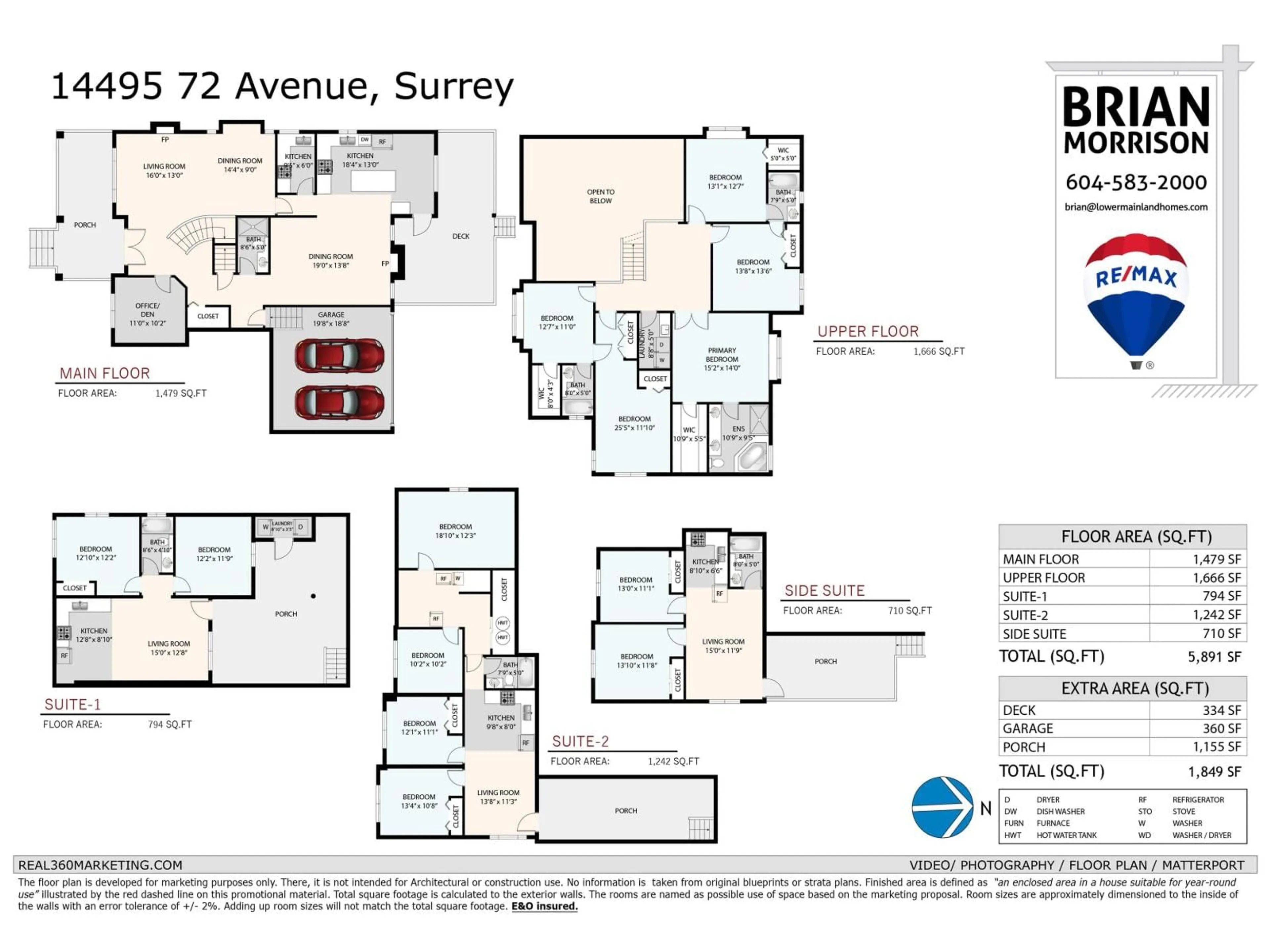 Floor plan for 14495 72, Surrey British Columbia V3S2E6