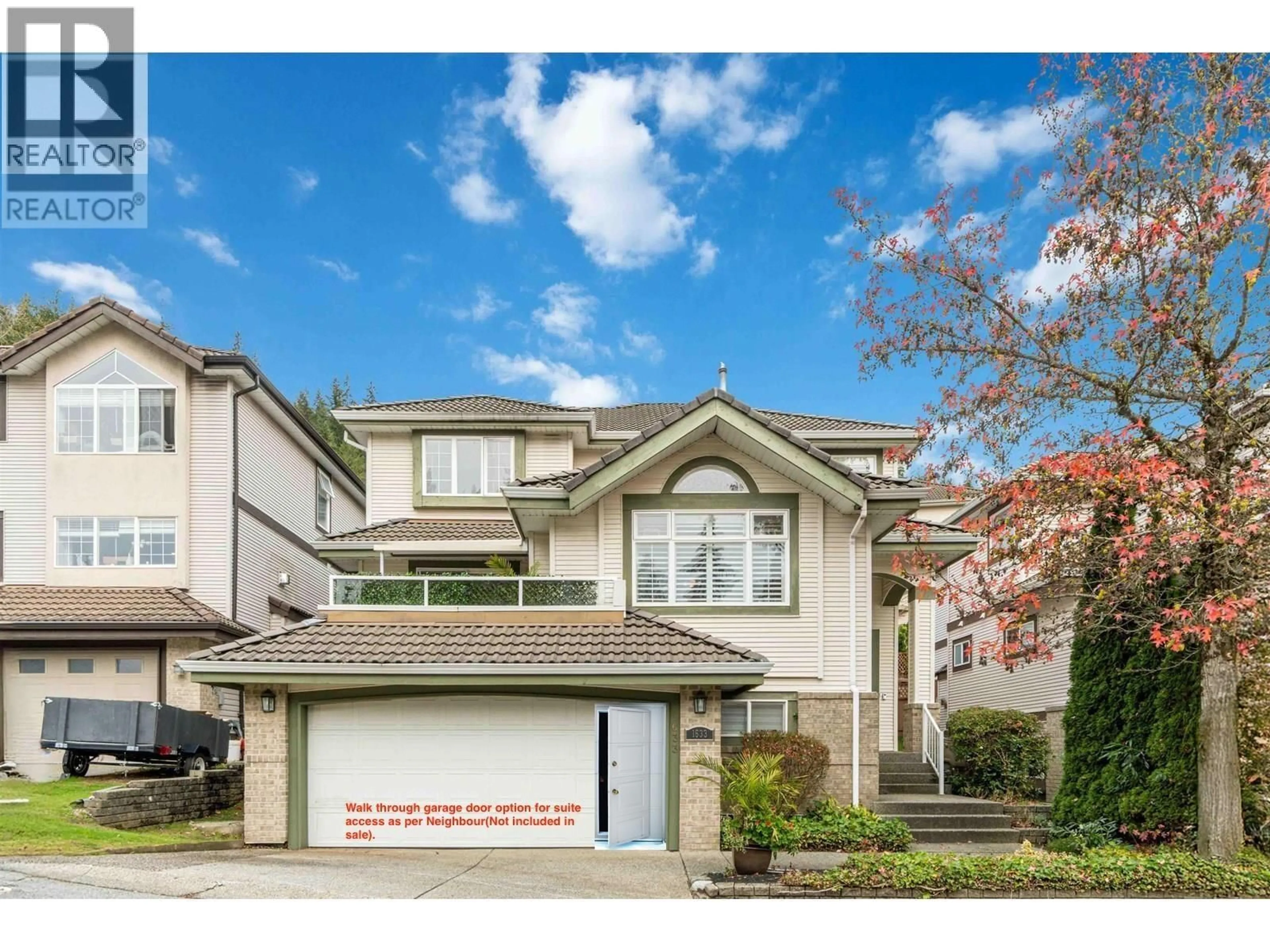 Home with vinyl exterior material, street for 1633 PLATEAU CRESCENT, Coquitlam British Columbia V3E3B3