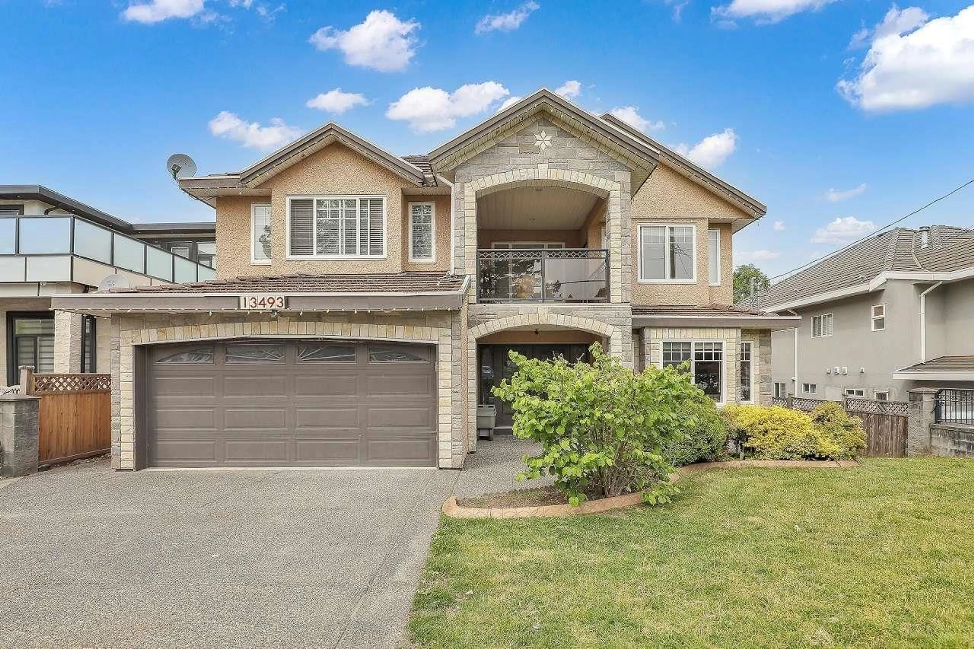 Home with brick exterior material, street for 13493 81, Surrey British Columbia V3W3C6