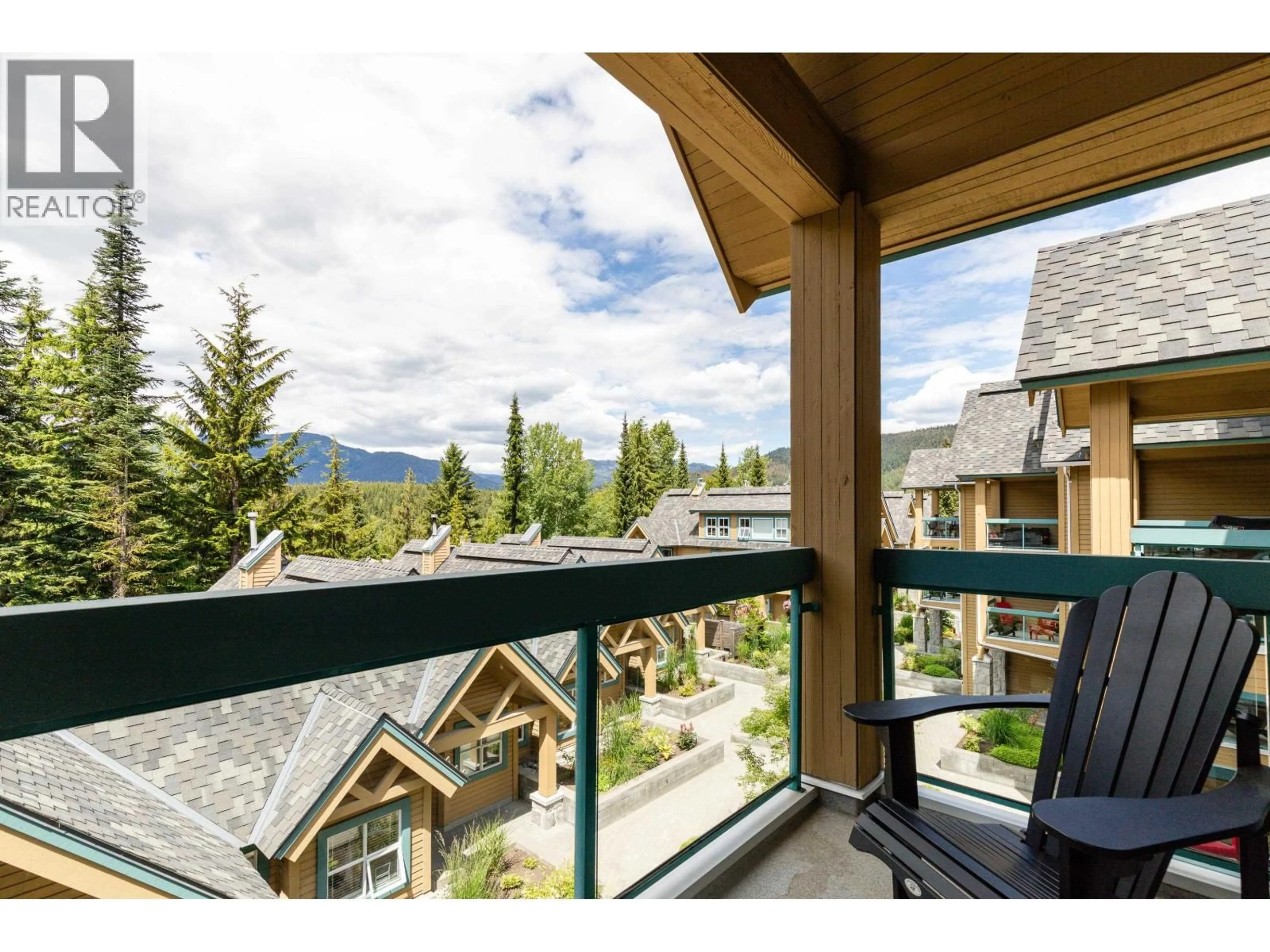 Balcony in the apartment, mountain view for 208 - 4865 PAINTED CLIFF ROAD, Whistler British Columbia V8E1C8