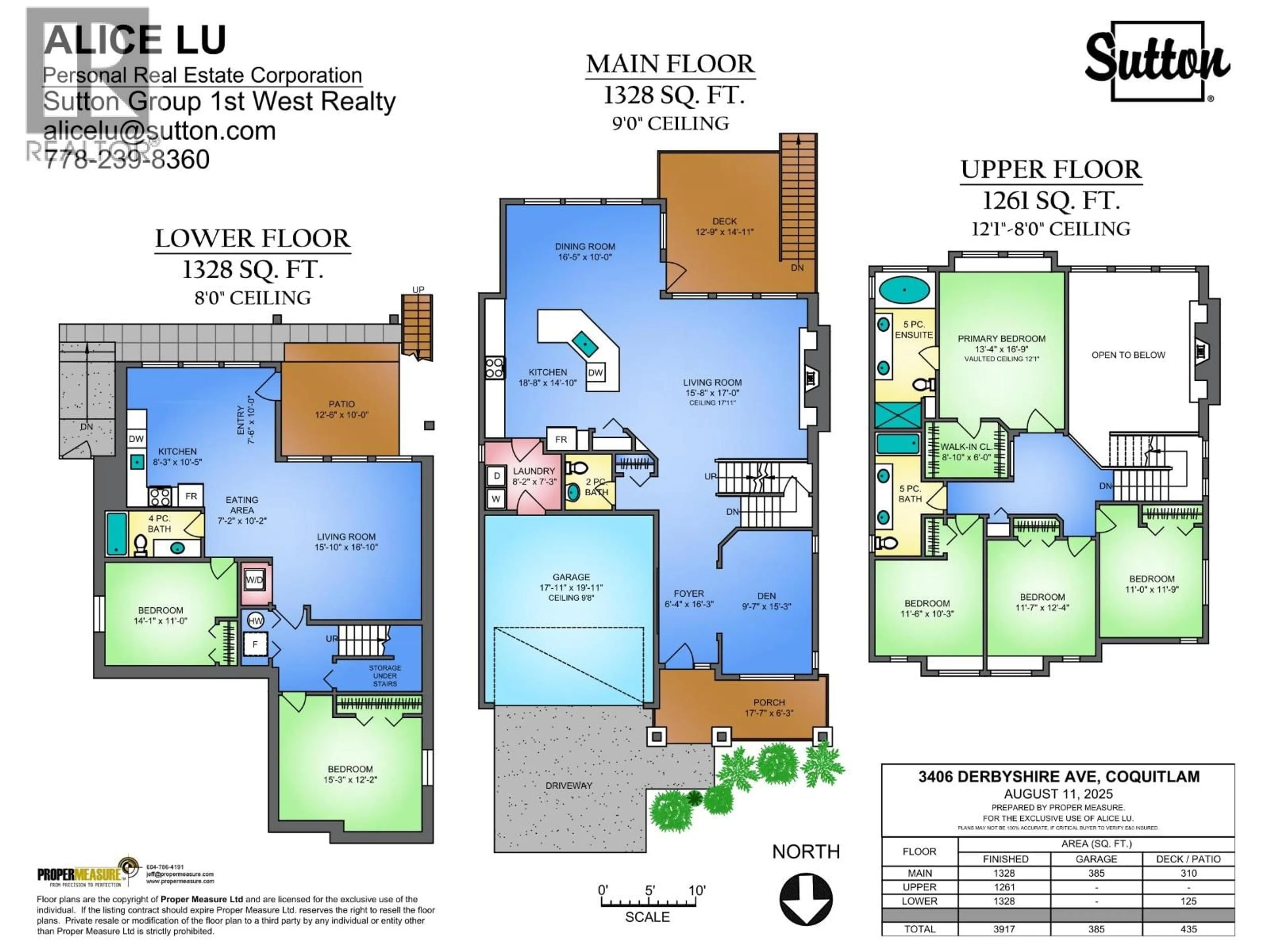 Floor plan for 3406 DERBYSHIRE AVENUE, Coquitlam British Columbia V3E0G3