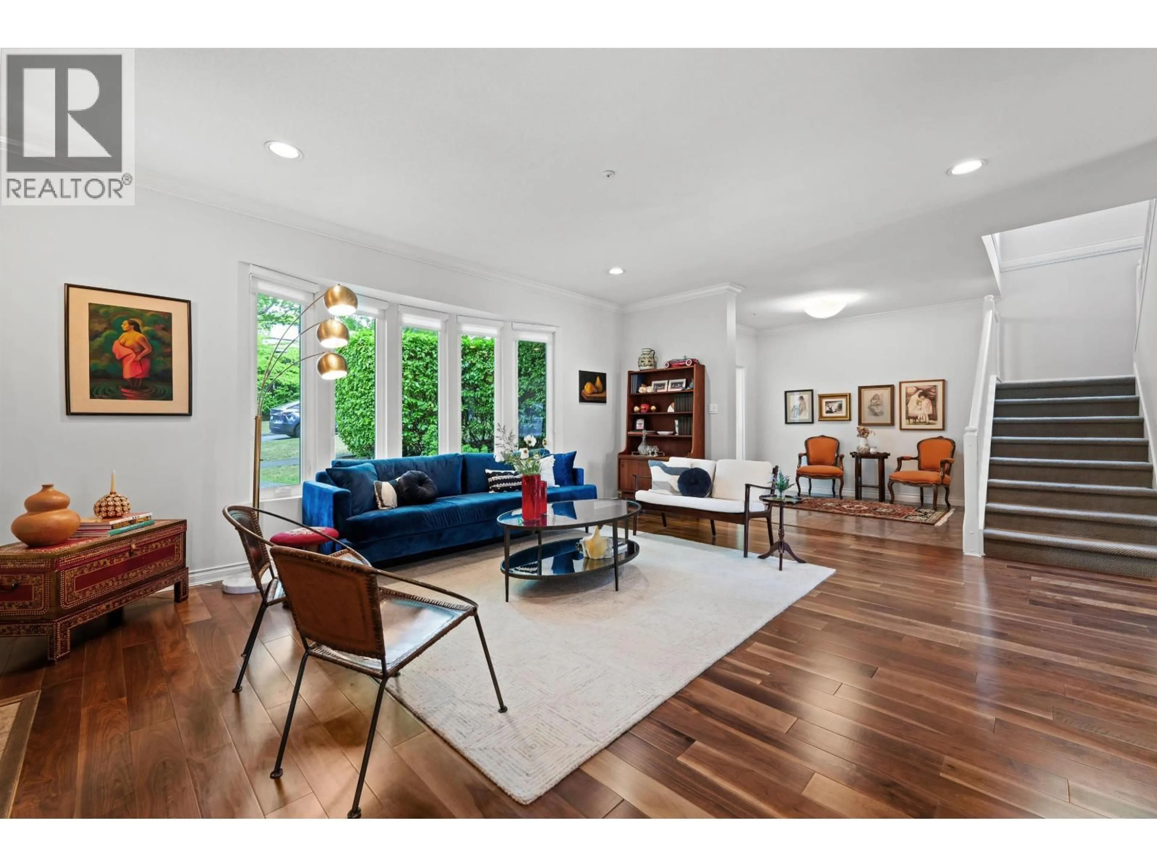 Living room with furniture, wood/laminate floor for 2992 42ND AVENUE, Vancouver British Columbia V6N3G9