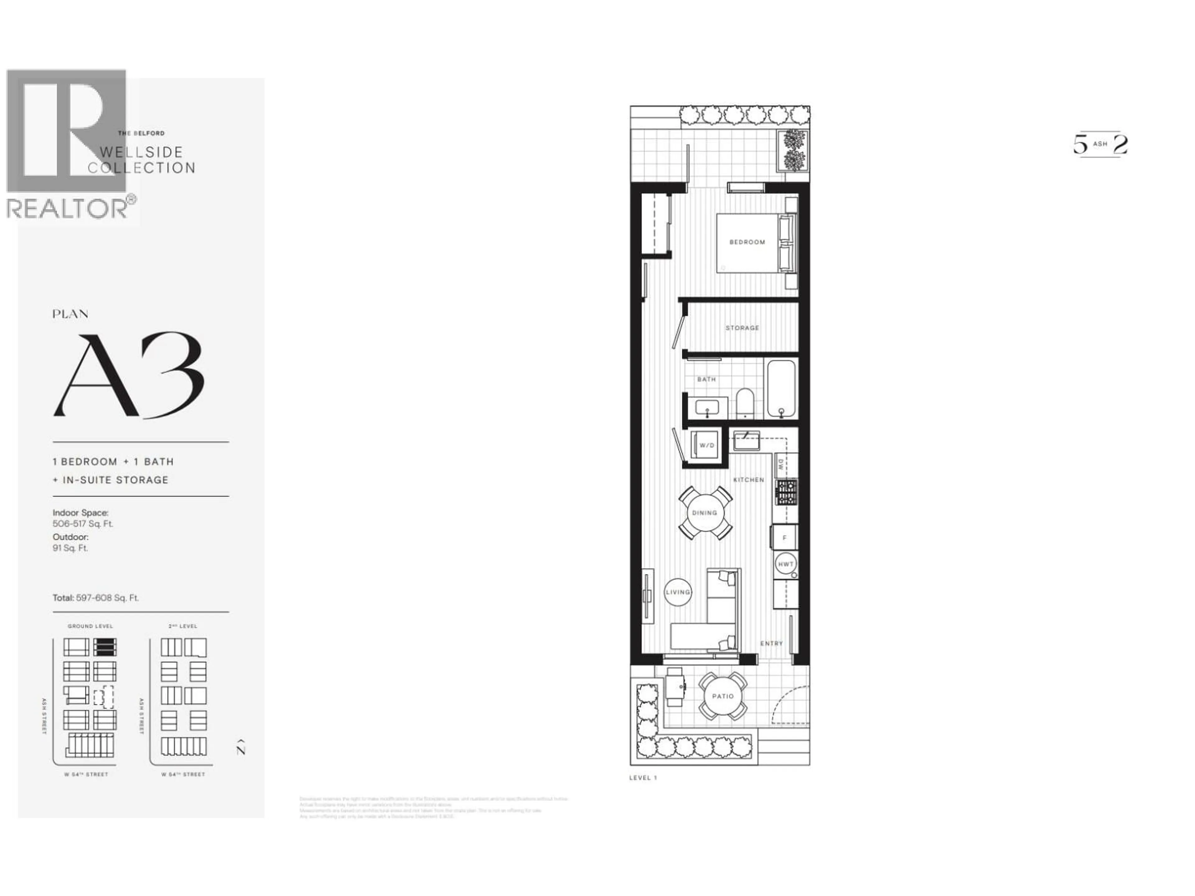 Floor plan for 111 - 6922 ASH STREET, Vancouver British Columbia V6P3K4