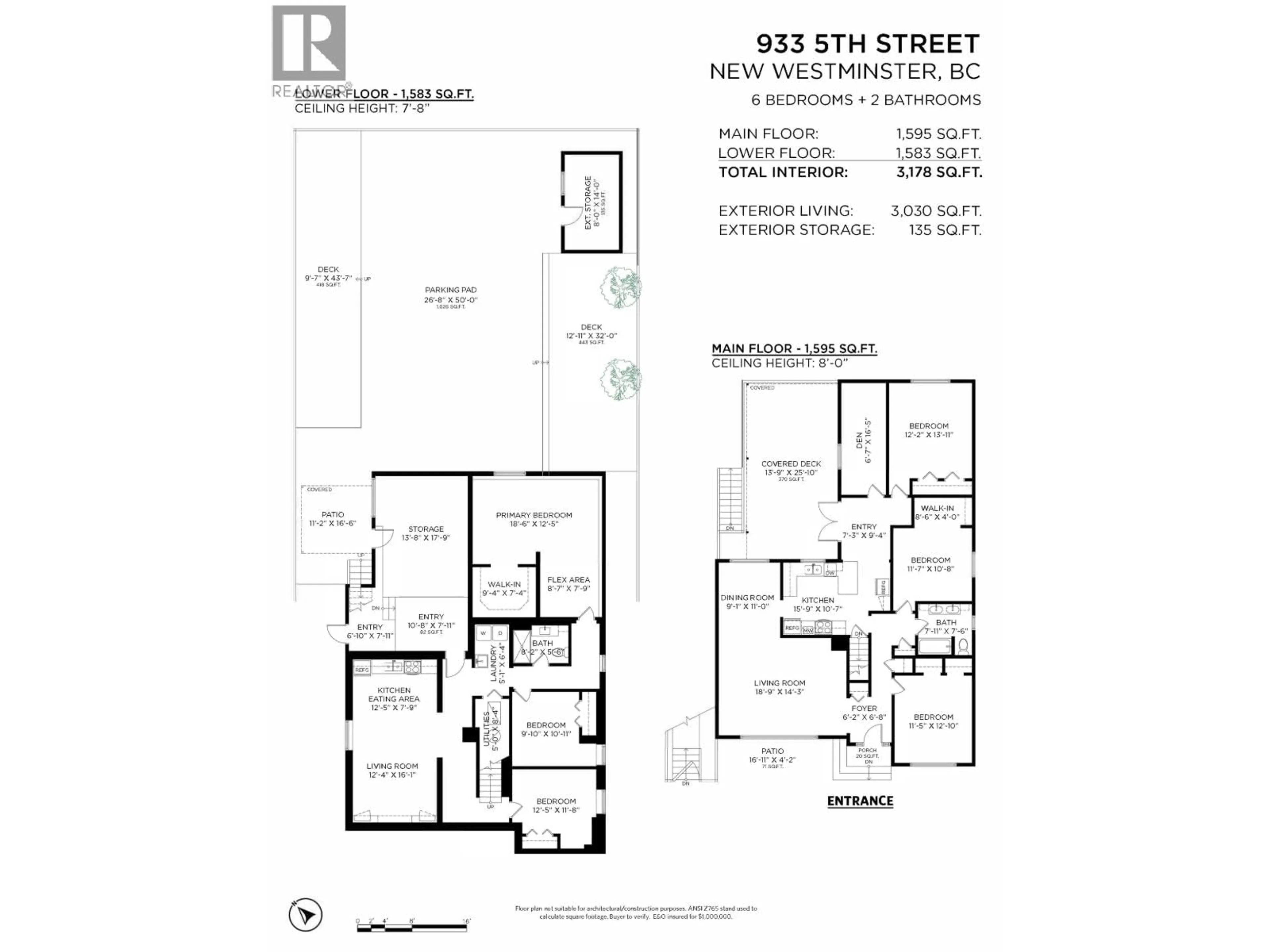 Floor plan for 933 FIFTH STREET, New Westminster British Columbia V3L2Y5