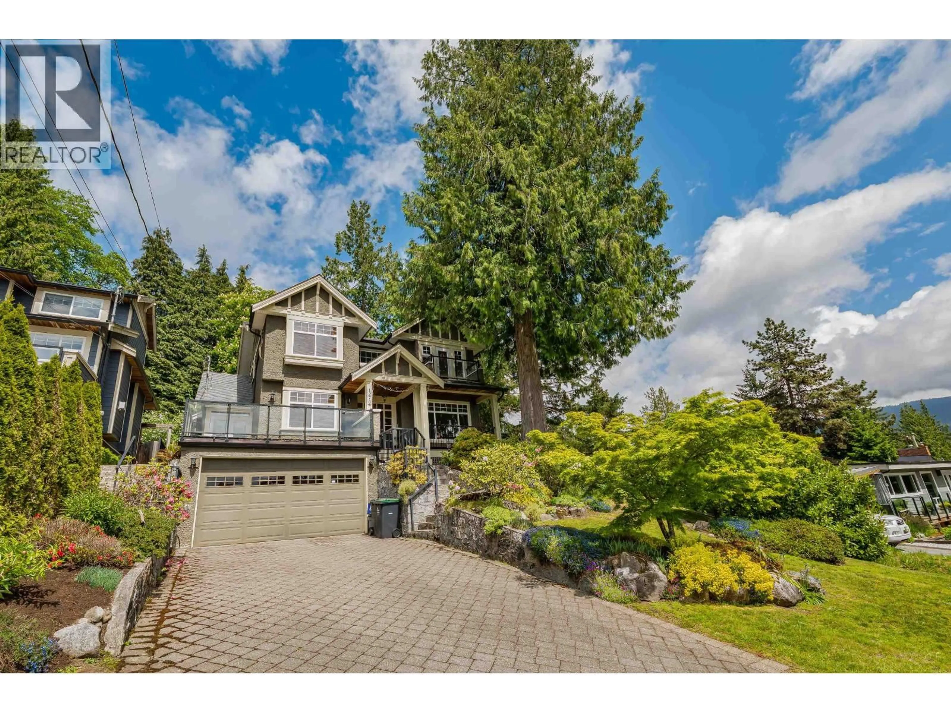 A pic from outside/outdoor area/front of a property/back of a property/a pic from drone, street for 1270 MILL STREET, North Vancouver British Columbia V7K1V2