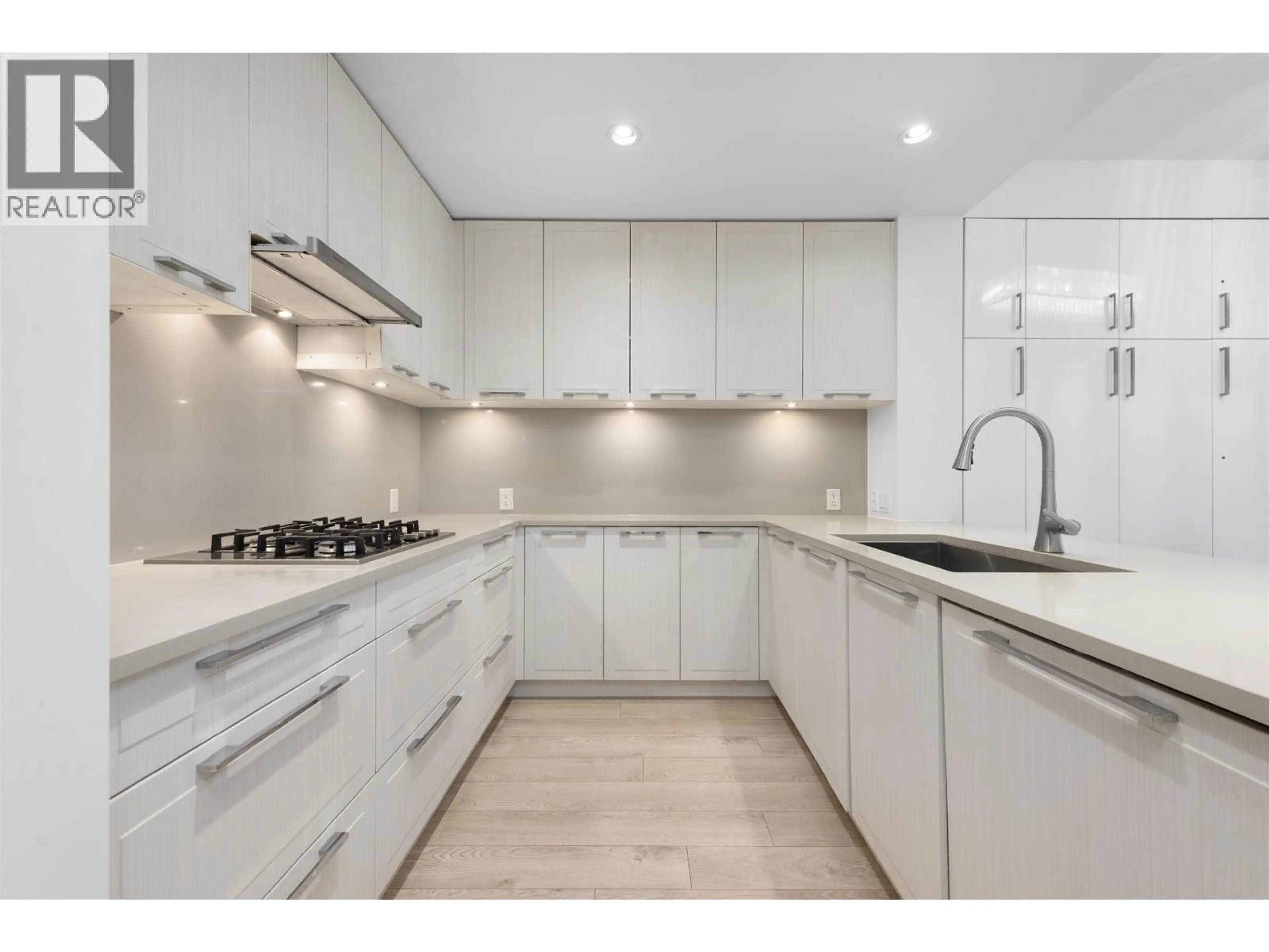 Contemporary kitchen, ceramic/tile floor for 208 - 6633 CAMBIE STREET, Vancouver British Columbia V6P0E5