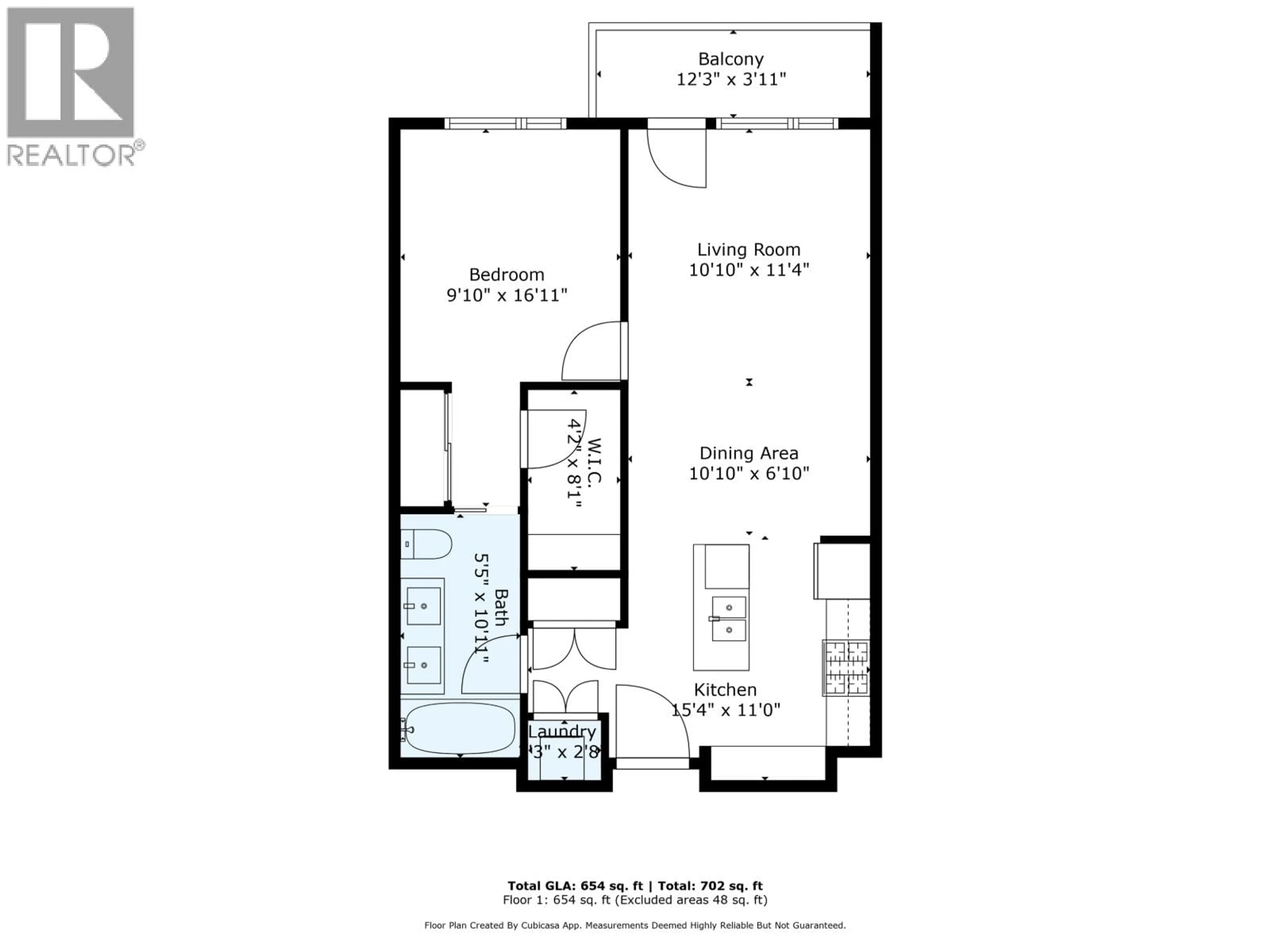 Floor plan for 308 - 516 FOSTER AVENUE, Coquitlam British Columbia V3J0H8