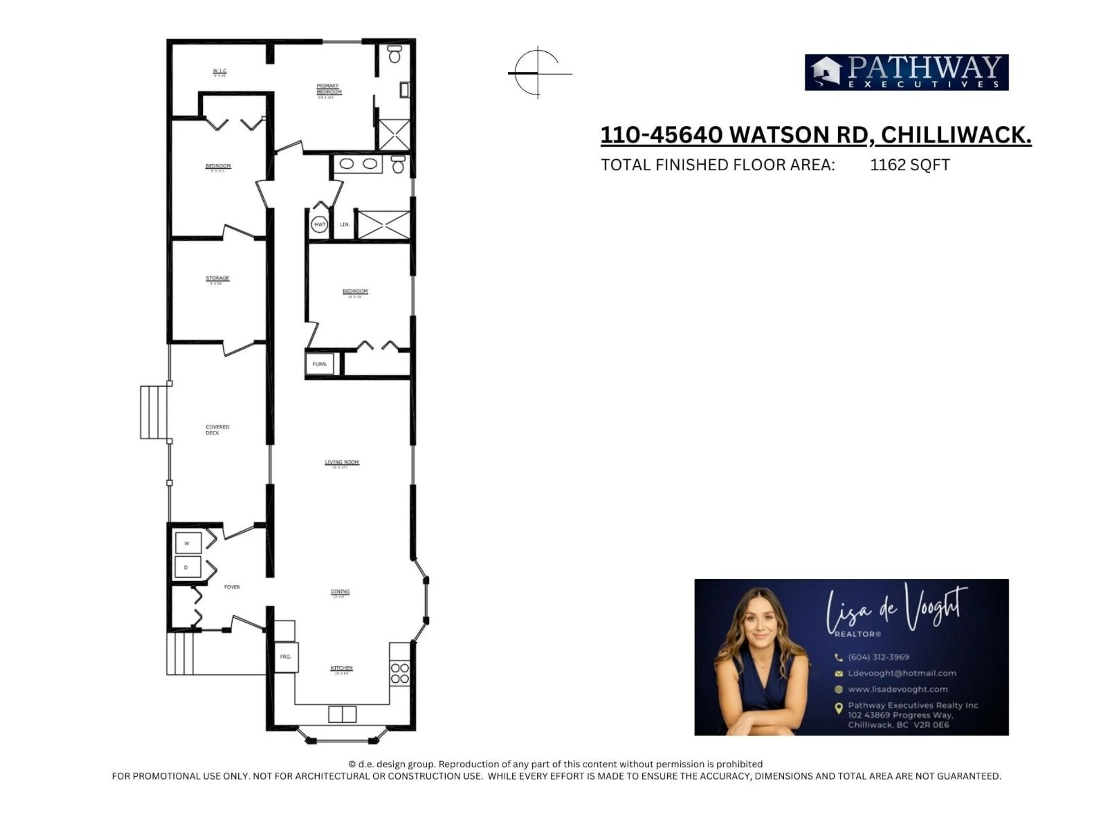 Floor plan for 110 - 45640 WATSON ROAD, Chilliwack British Columbia V2R3P8