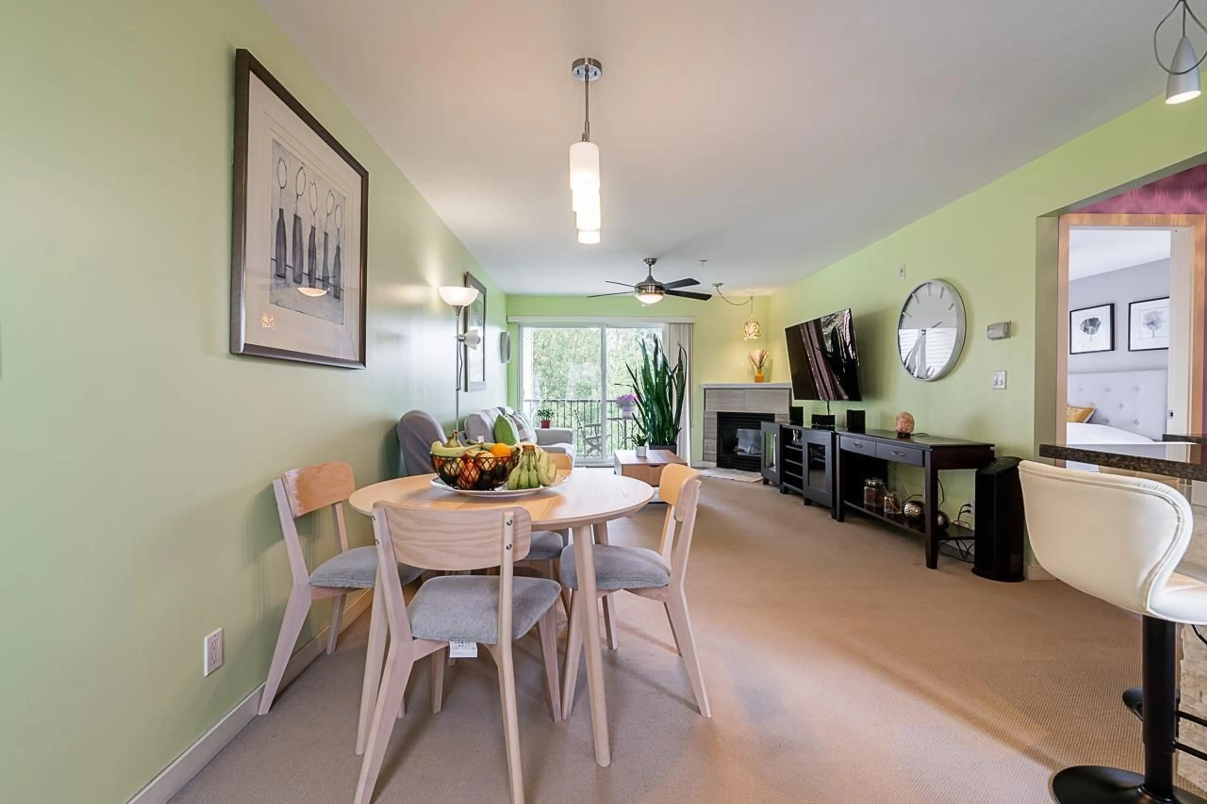 Dining room, wood/laminate floor for 306 - 12083 92A, Surrey British Columbia V3V8C8