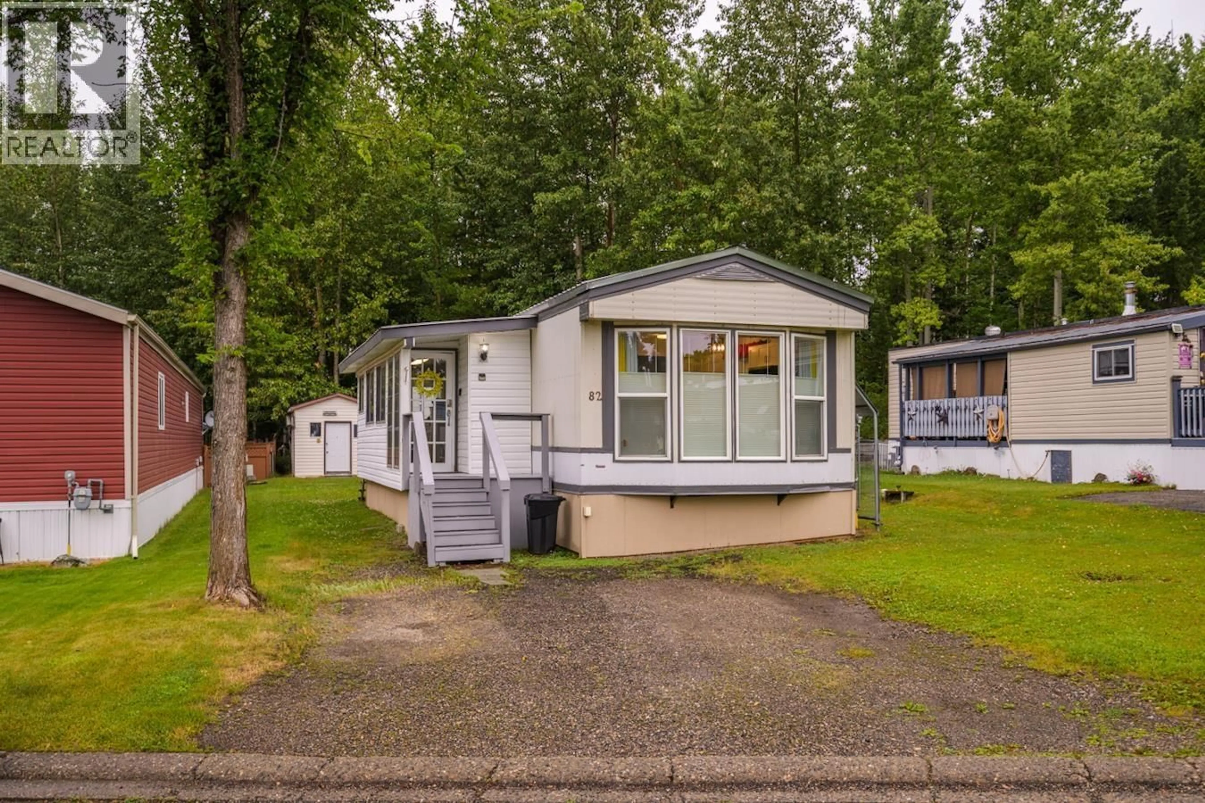 Home with vinyl exterior material, street for #82 - 1000 INVERNESS ROAD, Prince George British Columbia V2K4V1