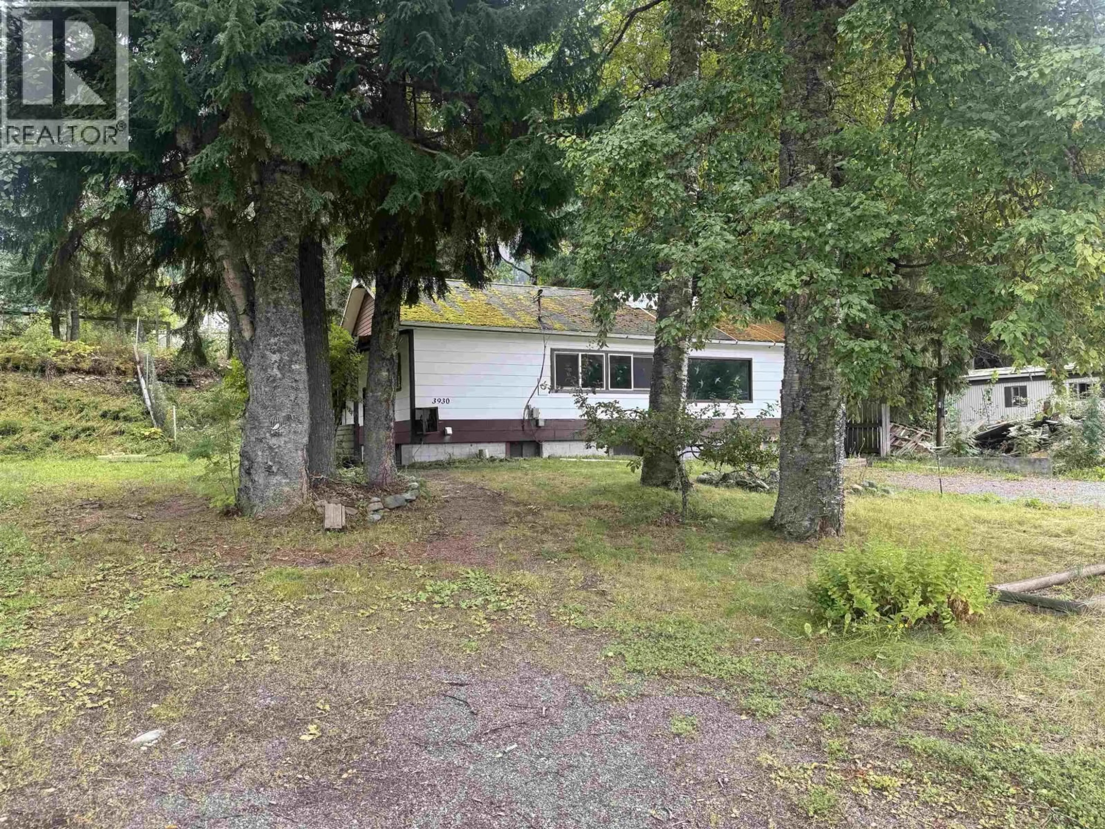 A pic from outside/outdoor area/front of a property/back of a property/a pic from drone, forest/trees view for 3930 DOBBIE STREET, Terrace British Columbia V8G3M7