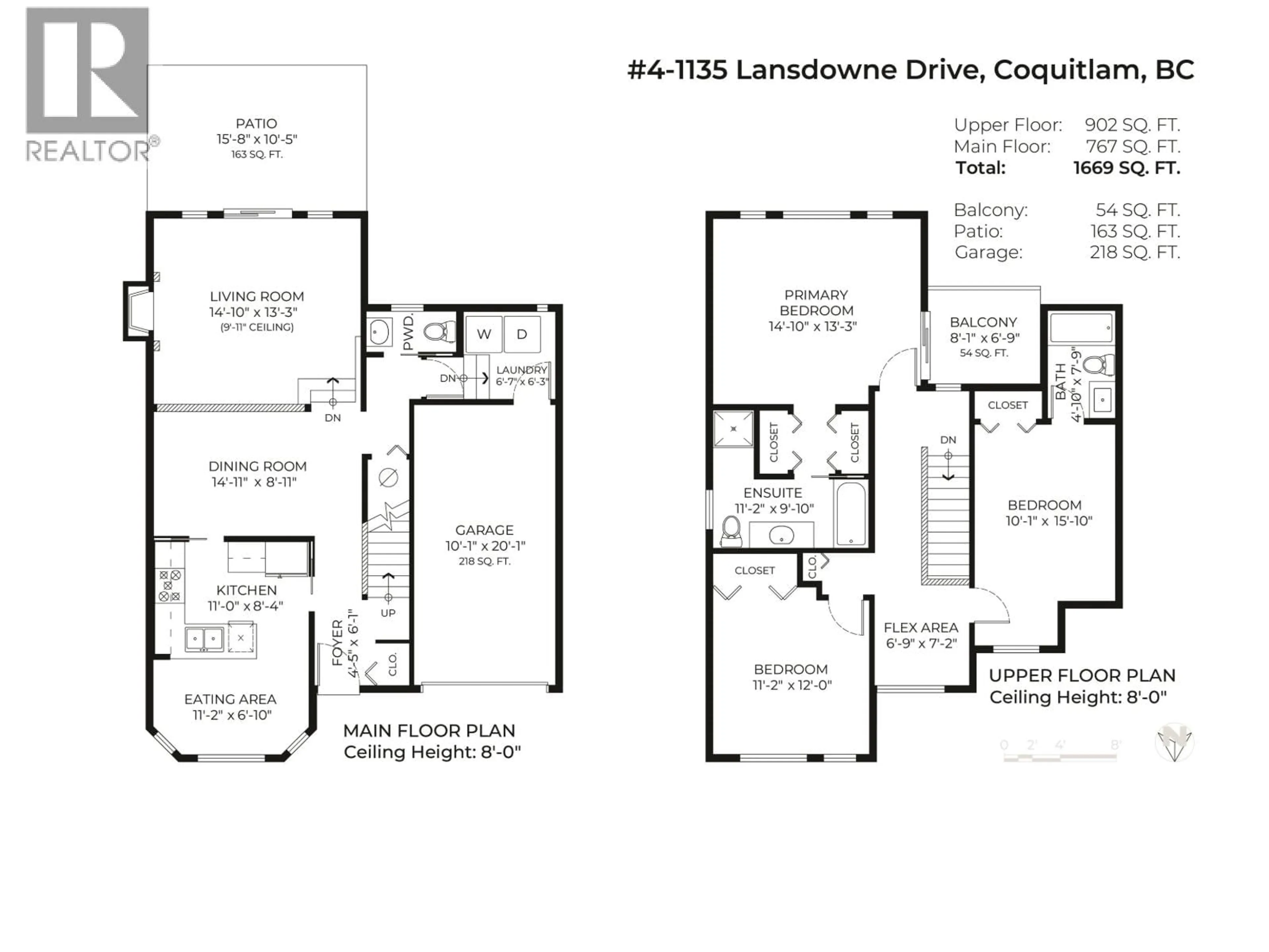 Floor plan for 4 - 1135 LANSDOWNE DRIVE, Coquitlam British Columbia V3B7K6